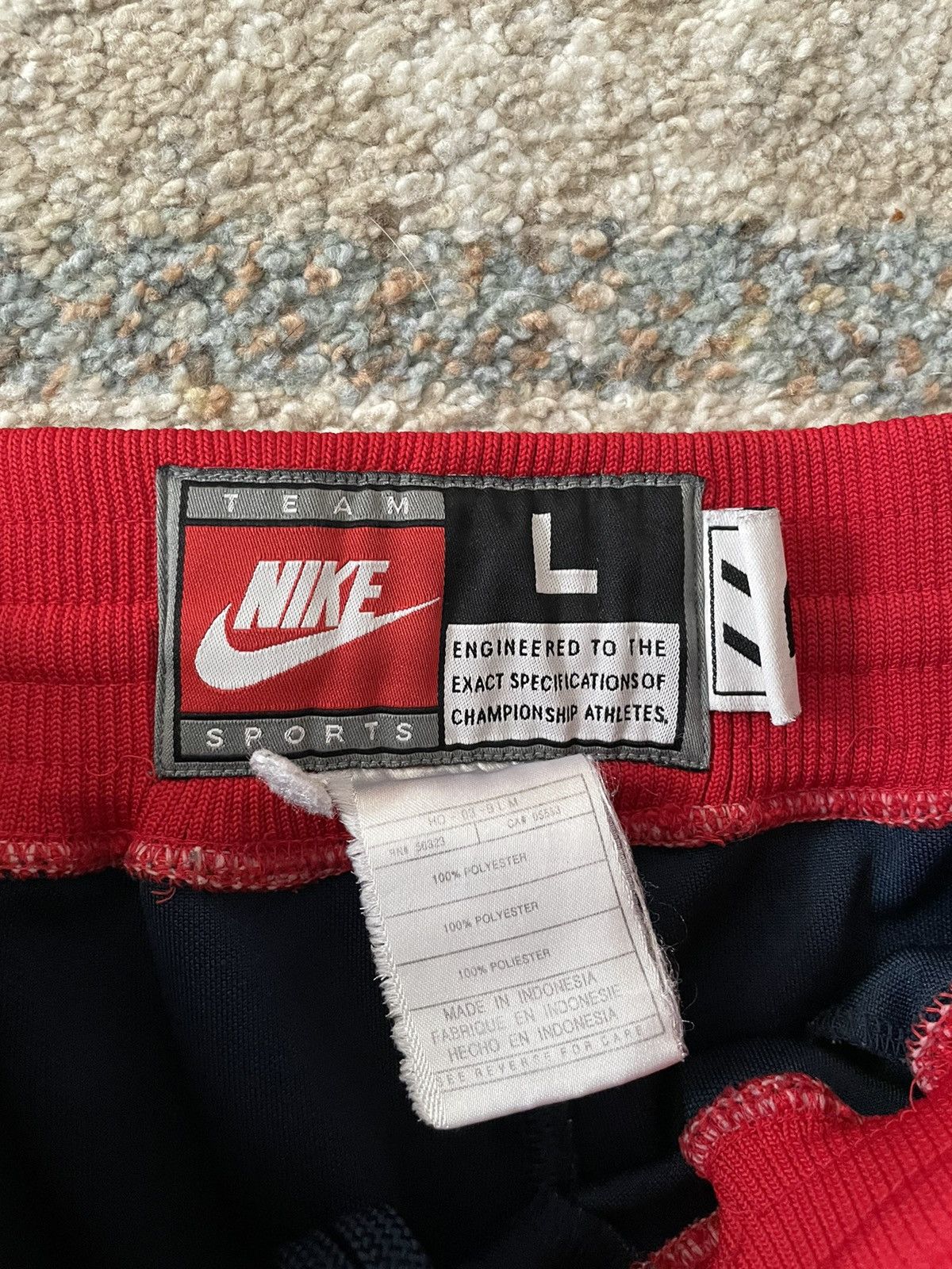 NBA × Nike × Vintage VTG Nike 2004 New Jersey Nets Sweatpants Breakaway Rare Size US 32 / EU 48 - 4 Thumbnail
