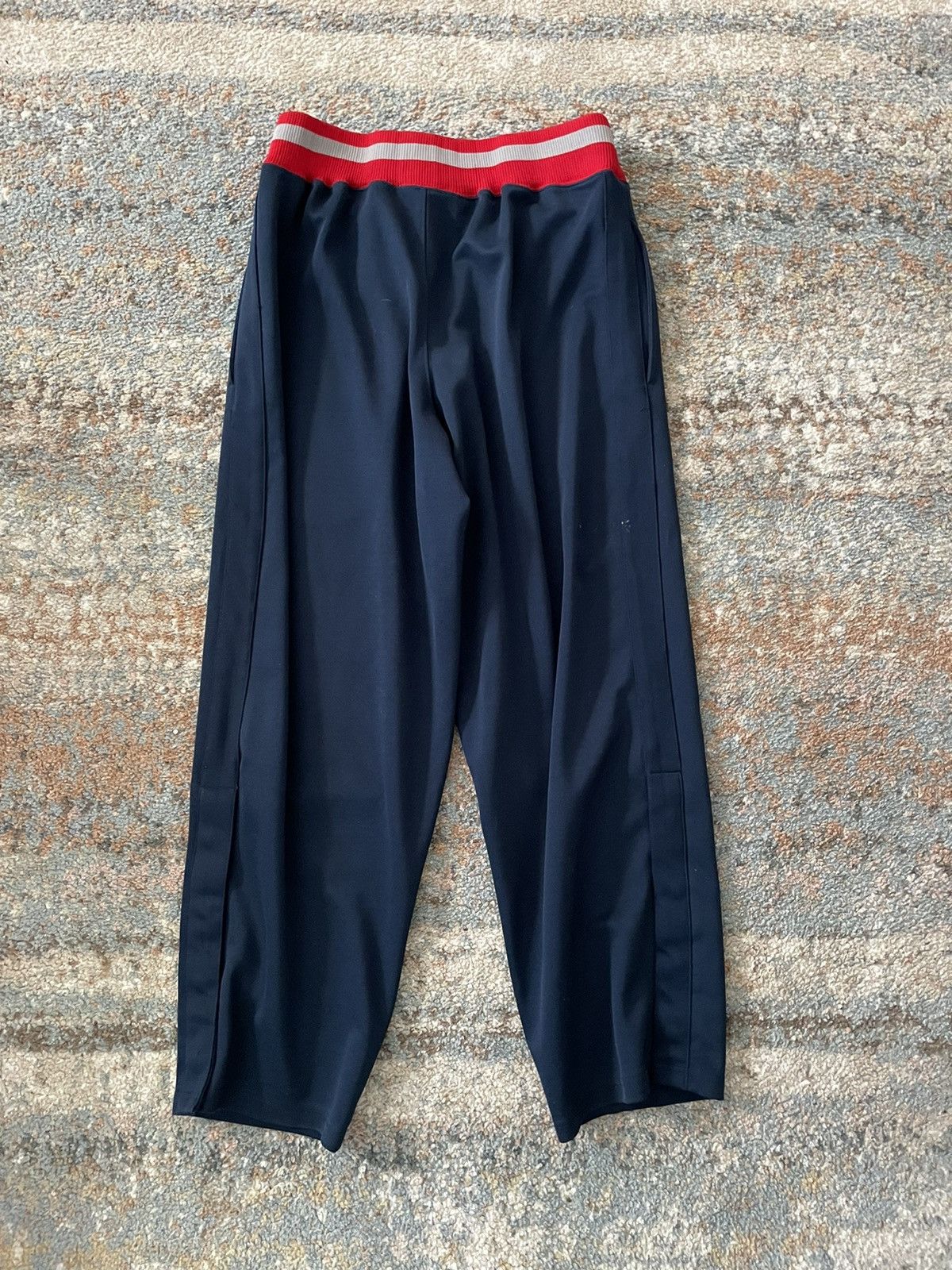 NBA × Nike × Vintage VTG Nike 2004 New Jersey Nets Sweatpants Breakaway Rare Size US 32 / EU 48 - 8 Thumbnail
