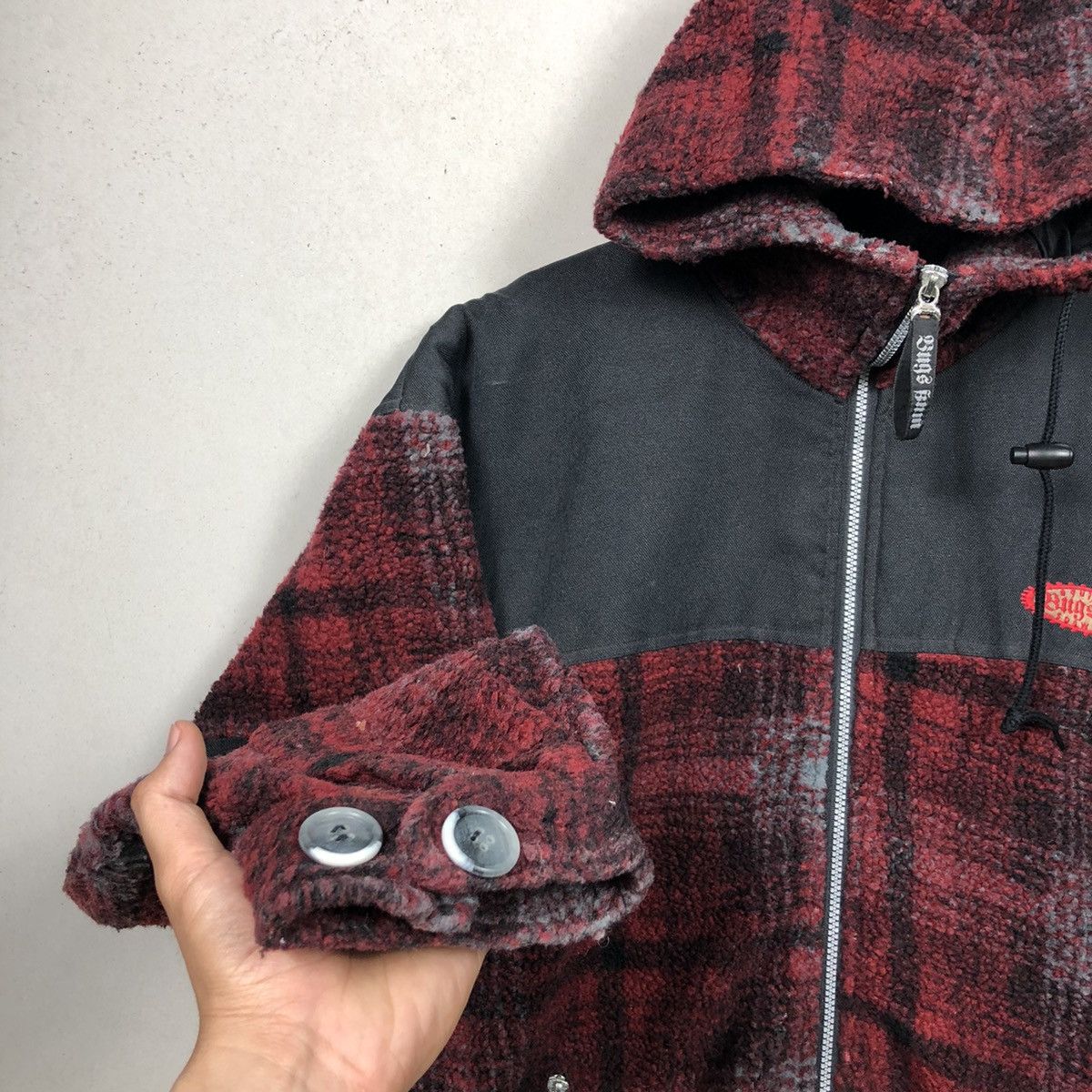 14th Addiction × Japanese Brand 2000s Bugs Bum Snowboard Fur Wool Jacket Size US L / EU 52-54 / 3 - 7 Thumbnail