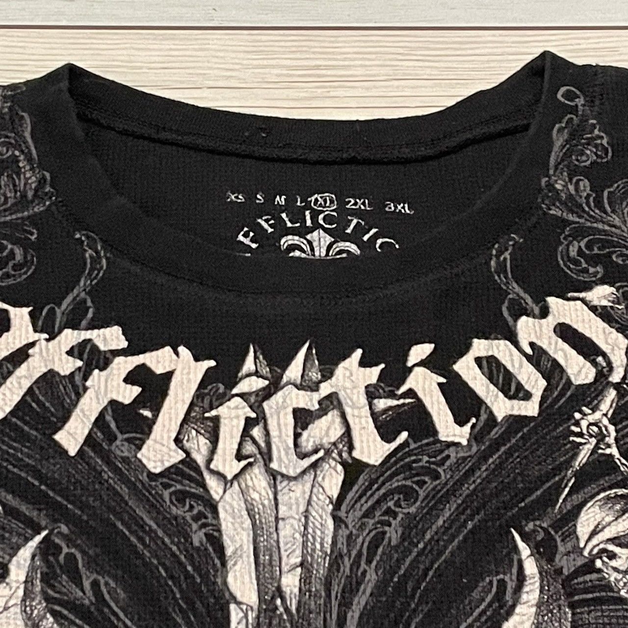 Affliction × Skulls × Streetwear Rare Affliction Skulls Wing Thermal ...