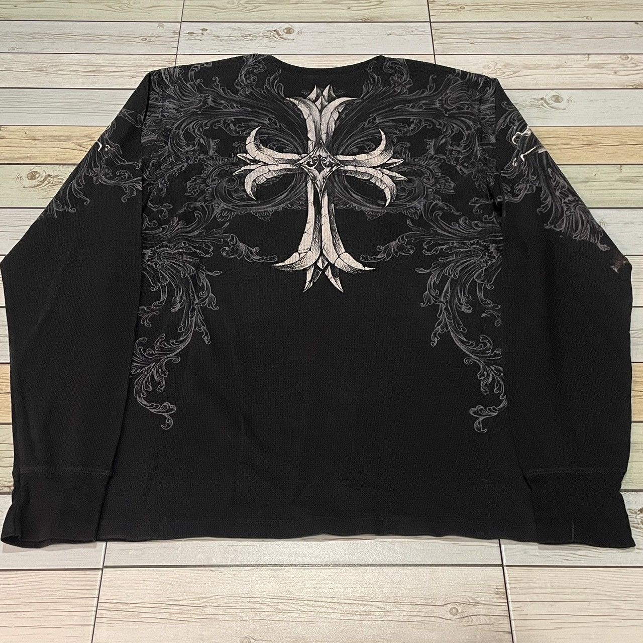 Affliction × Skulls × Streetwear Rare Affliction Skulls Wing Thermal ...