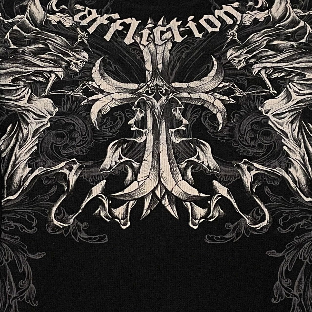 Affliction × Skulls × Streetwear Rare Affliction Skulls Wing Thermal ...