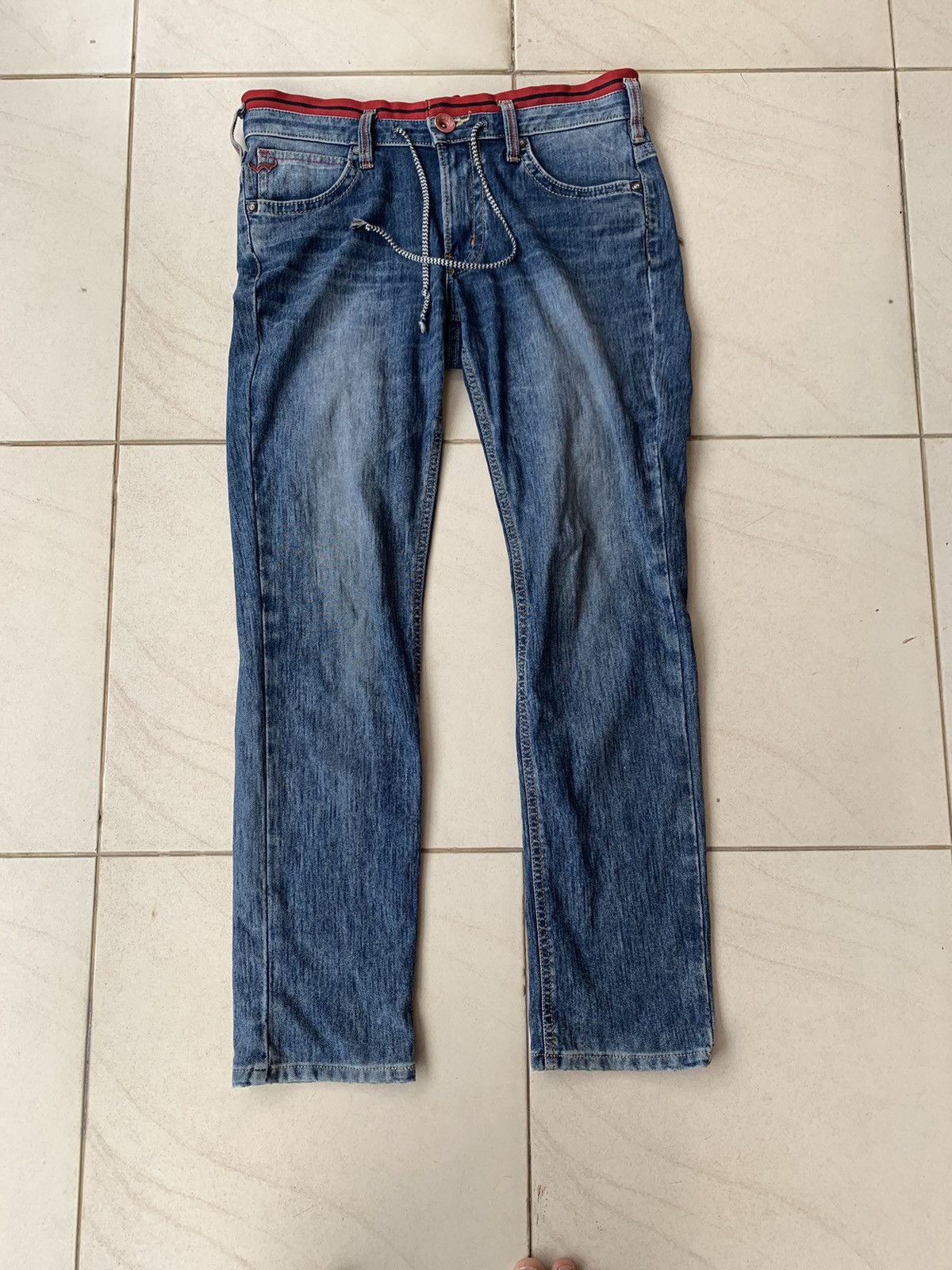 Edwin 503 Adjustable Waist jeans with zipped back pocket