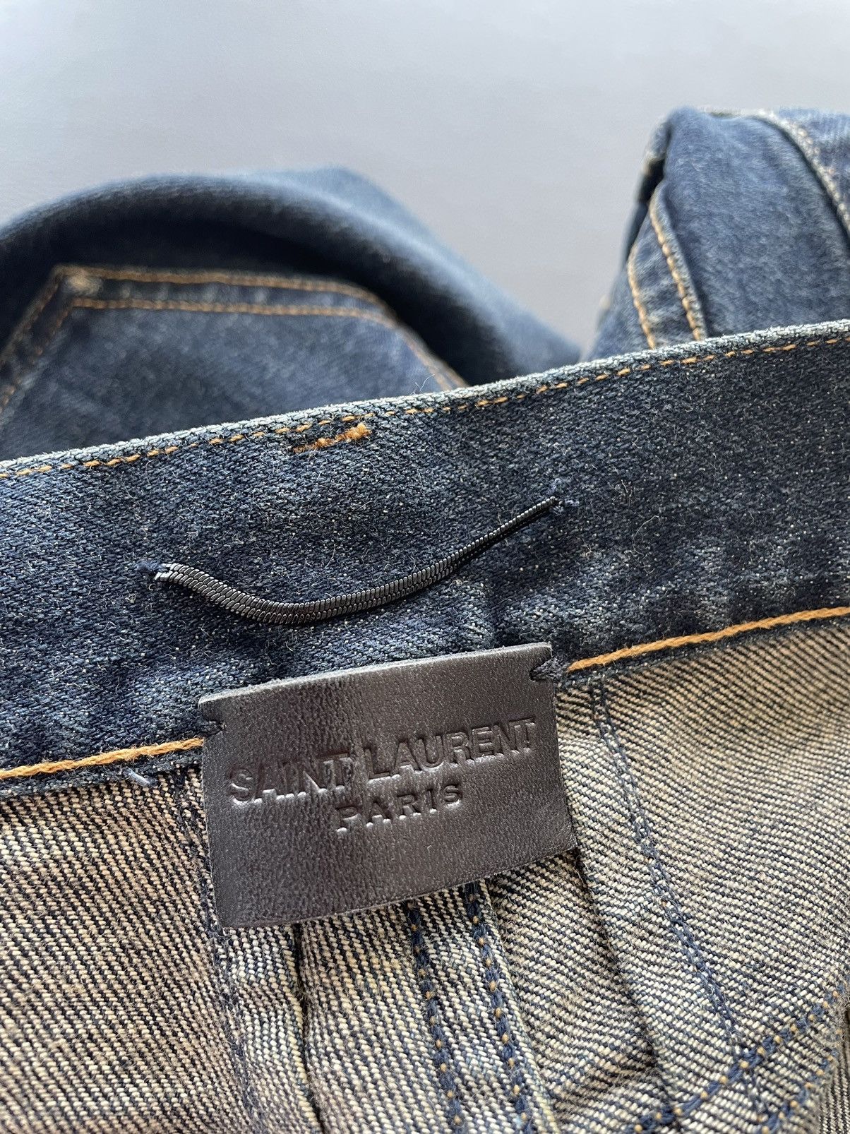 Hedi Slimane × Saint Laurent Paris × Yves Saint Laurent Brand New Super Rare 16 Runway Hedi Slimane SK LW Denim Size US 36 / EU 52 - 8 Thumbnail