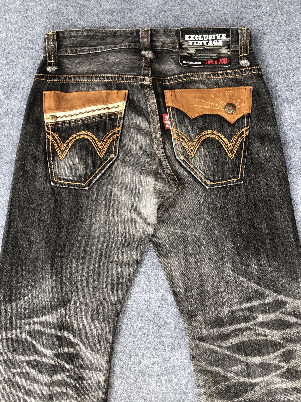Edwin vintage’Y2k🔥EDWIN XV🔥Light Wash Black Denim Size US 32 / EU 48 - 8 Thumbnail