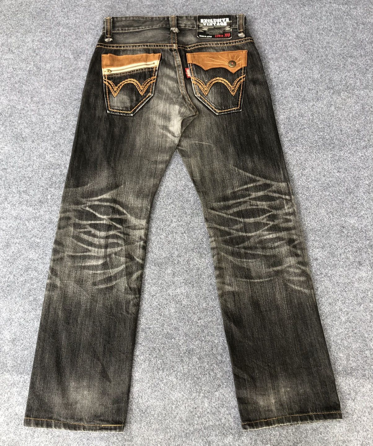 Edwin vintage’Y2k🔥EDWIN XV🔥Light Wash Black Denim Size US 32 / EU 48 - 2 Thumbnail