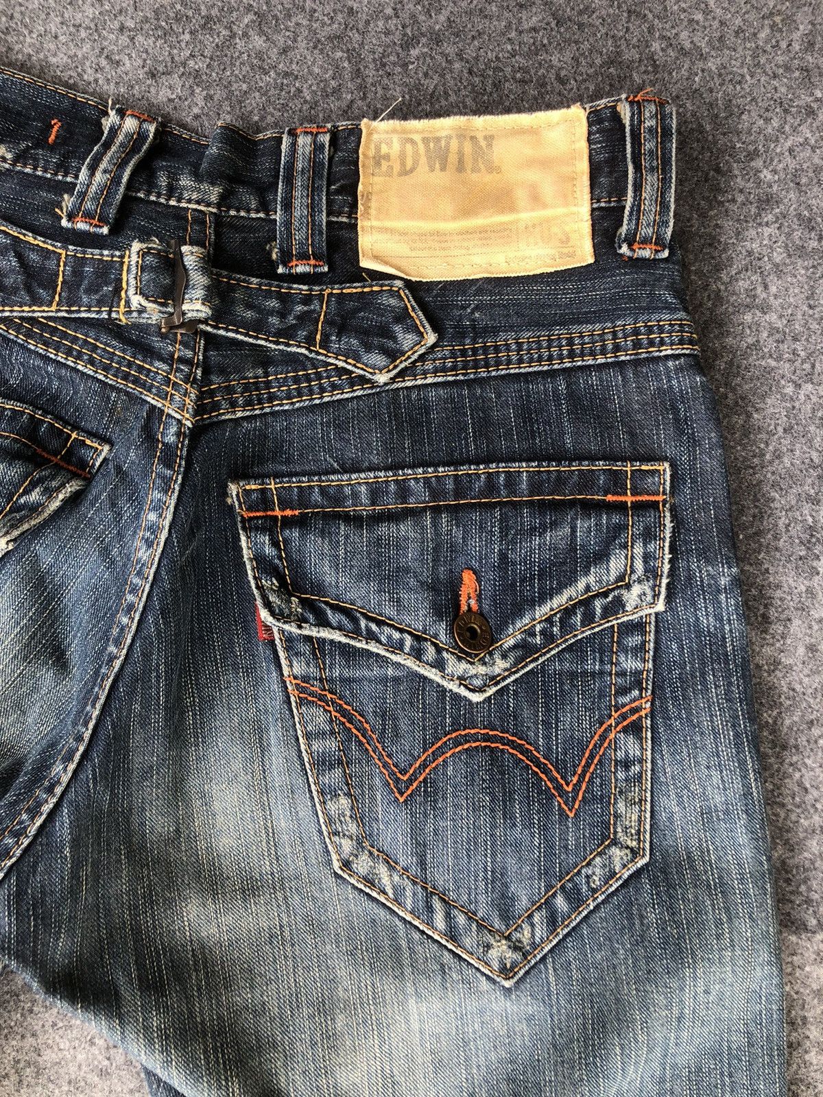 Edwin Vintage’Y2k🔥EDWIN XV-S🔥Distressed Bootcut Light Wash Denim Size US 30 / EU 46 - 9 Thumbnail
