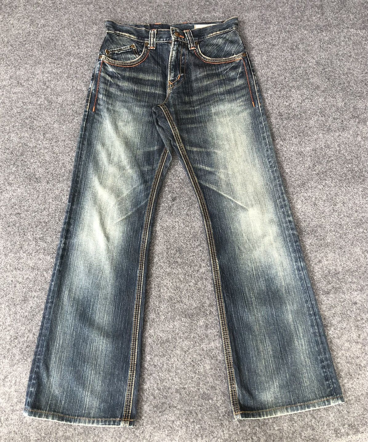 Edwin Vintage’Y2k🔥EDWIN XV-S🔥Distressed Bootcut Light Wash Denim Size US 30 / EU 46 - 1 Thumbnail