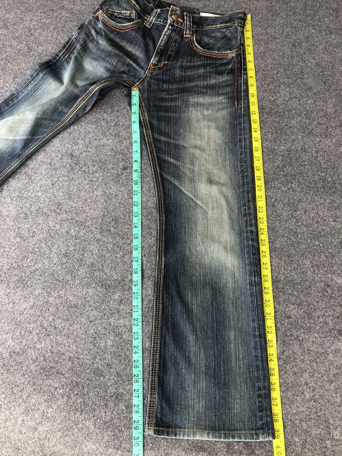 Edwin Vintage’Y2k🔥EDWIN XV-S🔥Distressed Bootcut Light Wash Denim Size US 30 / EU 46 - 6 Thumbnail