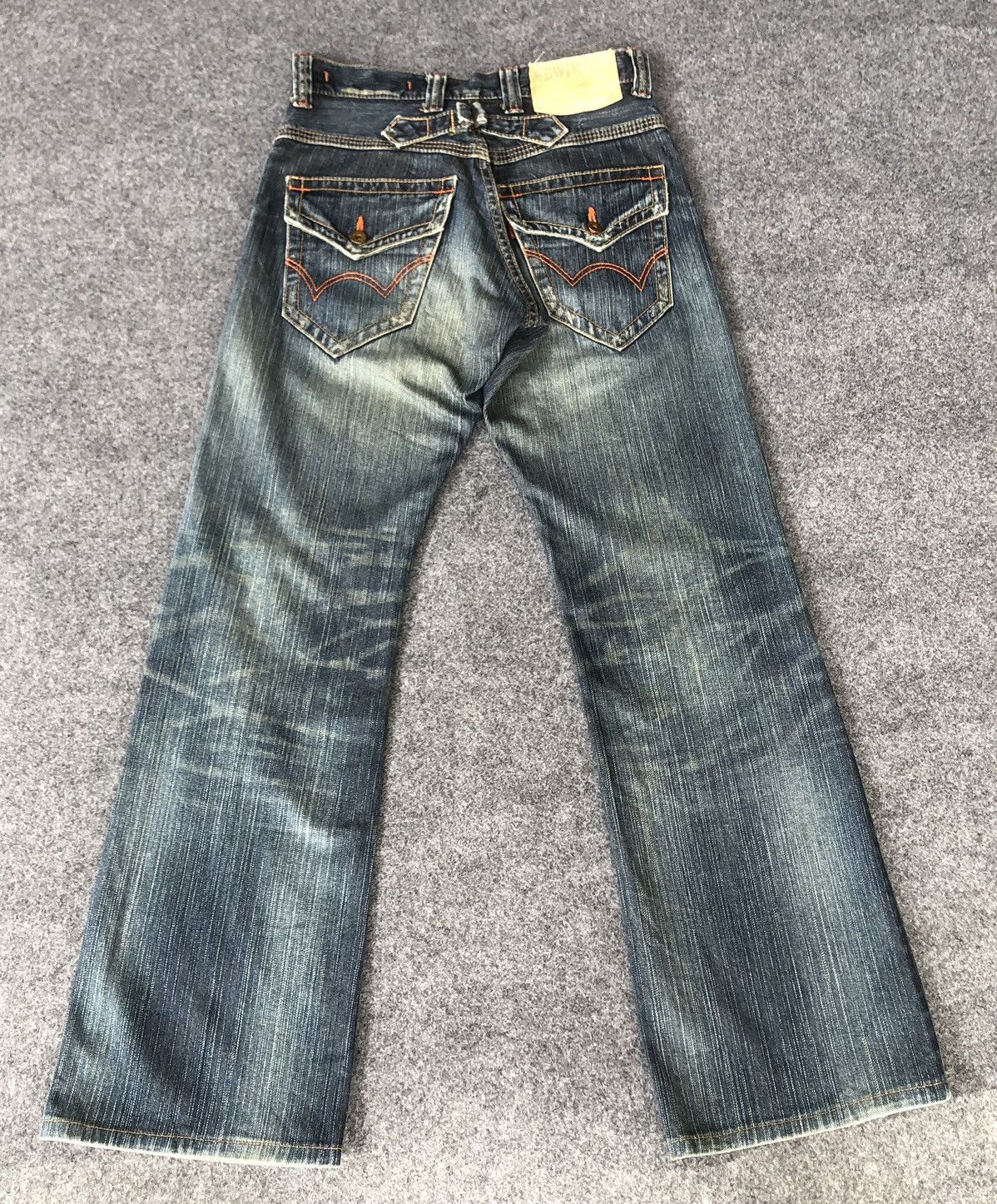 Edwin Vintage’Y2k🔥EDWIN XV-S🔥Distressed Bootcut Light Wash Denim Size US 30 / EU 46 - 2 Thumbnail
