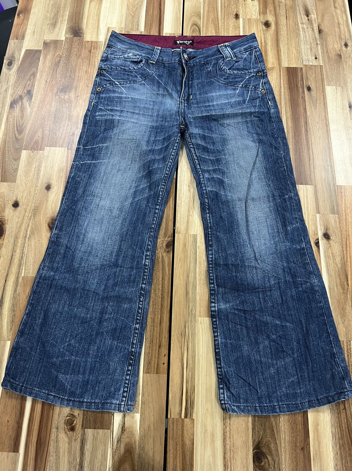 Japanese Brand Wavelist Flare Japanese Brand Denim Jeans Size US 34 / EU 50 - 1 Thumbnail