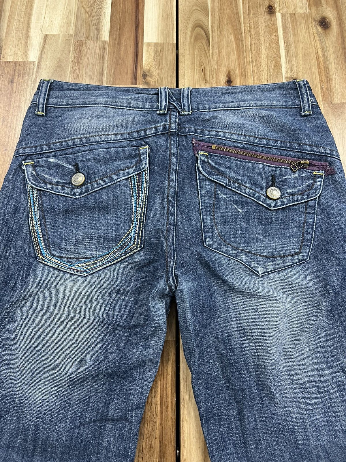 Japanese Brand Wavelist Flare Japanese Brand Denim Jeans Size US 34 / EU 50 - 9 Thumbnail