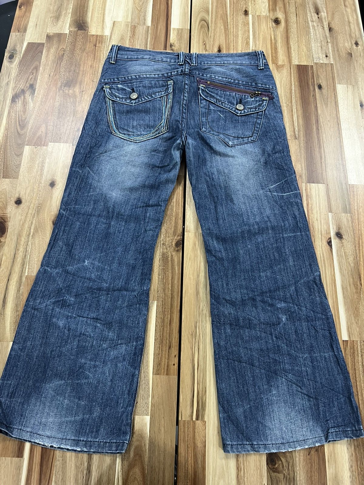 Japanese Brand Wavelist Flare Japanese Brand Denim Jeans Size US 34 / EU 50 - 2 Thumbnail