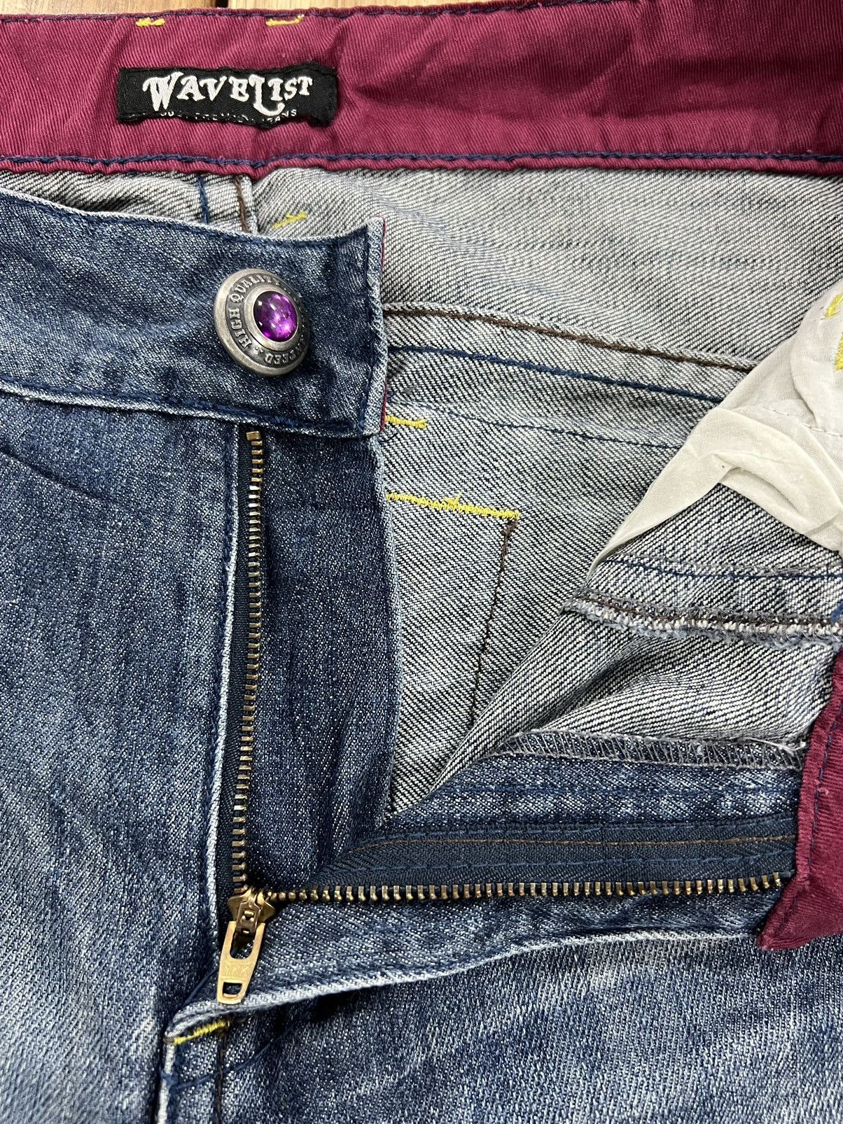 Japanese Brand Wavelist Flare Japanese Brand Denim Jeans Size US 34 / EU 50 - 8 Thumbnail