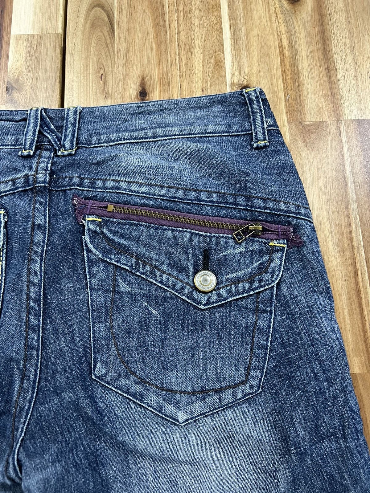 Japanese Brand Wavelist Flare Japanese Brand Denim Jeans Size US 34 / EU 50 - 10 Thumbnail