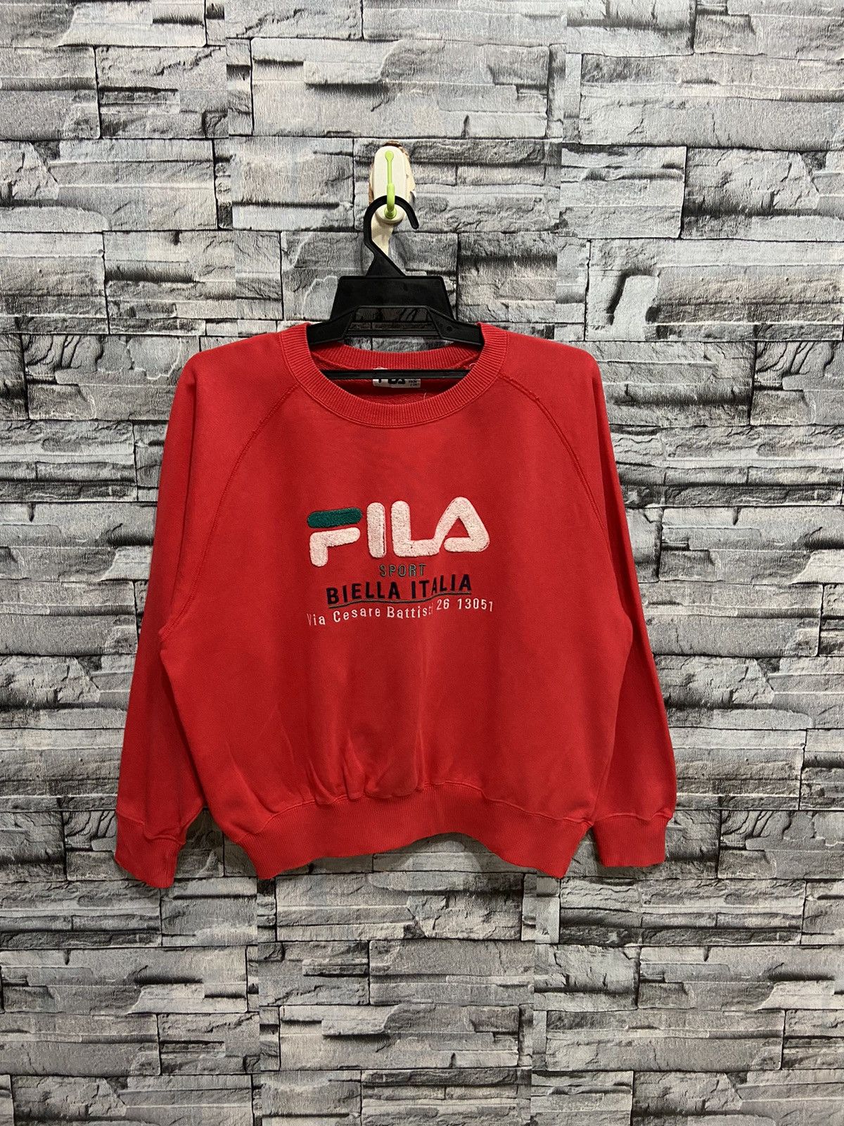 Fila Vintage Fila sweatshirt big logo embroidered fit M Size US M / EU 48-50 / 2 - 2 Thumbnail