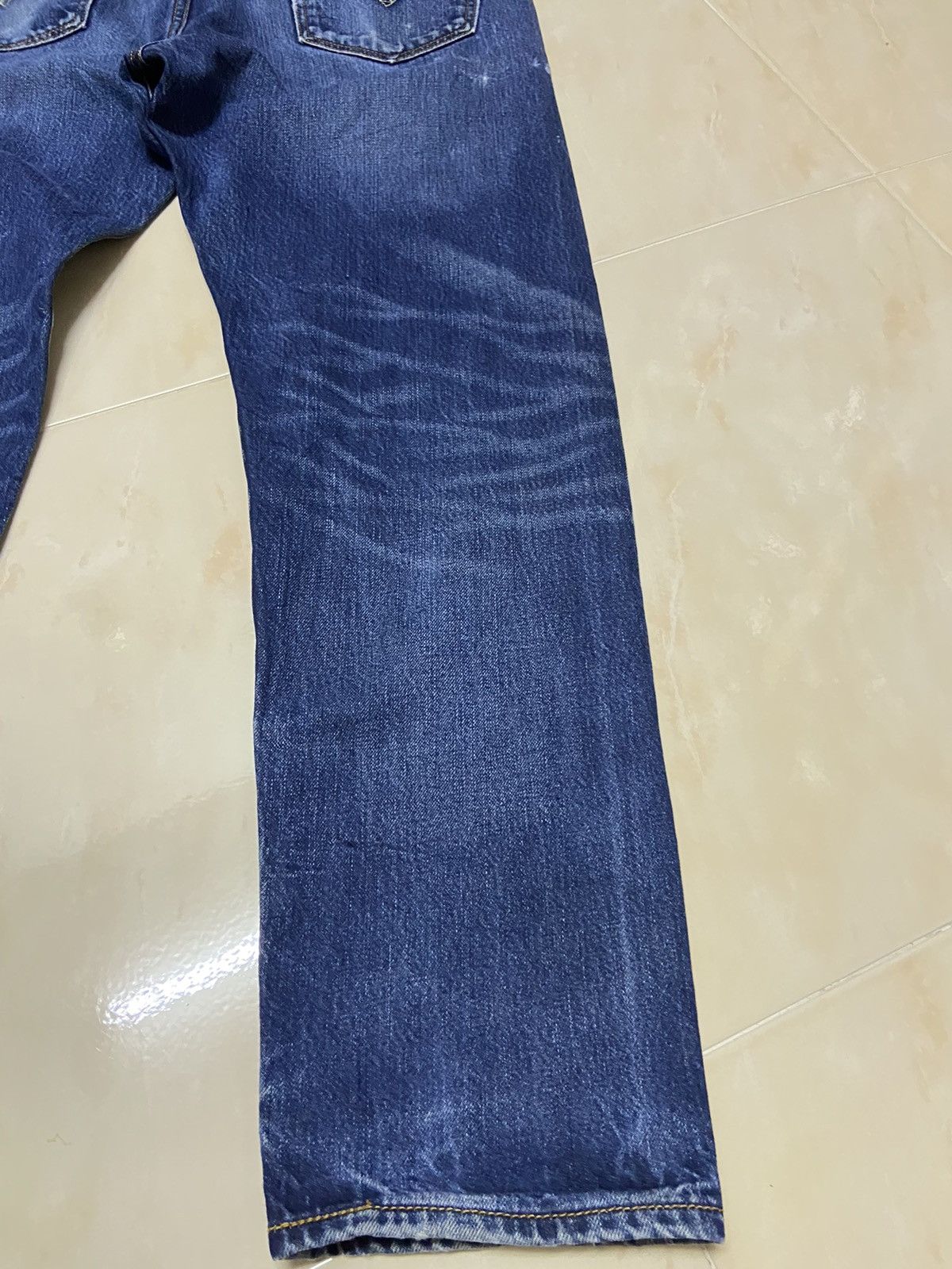 Levi's Vintage Clothing Vintage 501 Levis Jeans Denim fit W35 straight cut dark blue Size US 35 - 14 Thumbnail