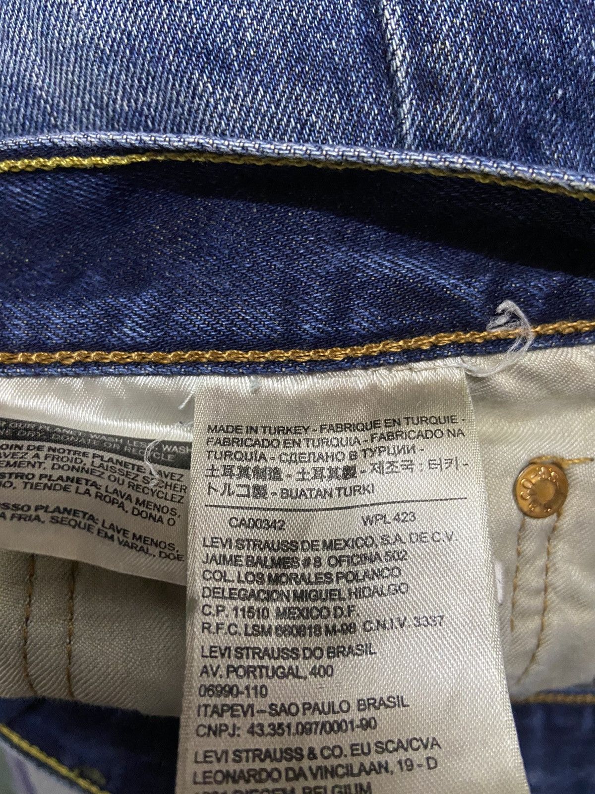 Levi's Vintage Clothing Vintage 501 Levis Jeans Denim fit W35 straight cut dark blue Size US 35 - 15 Thumbnail