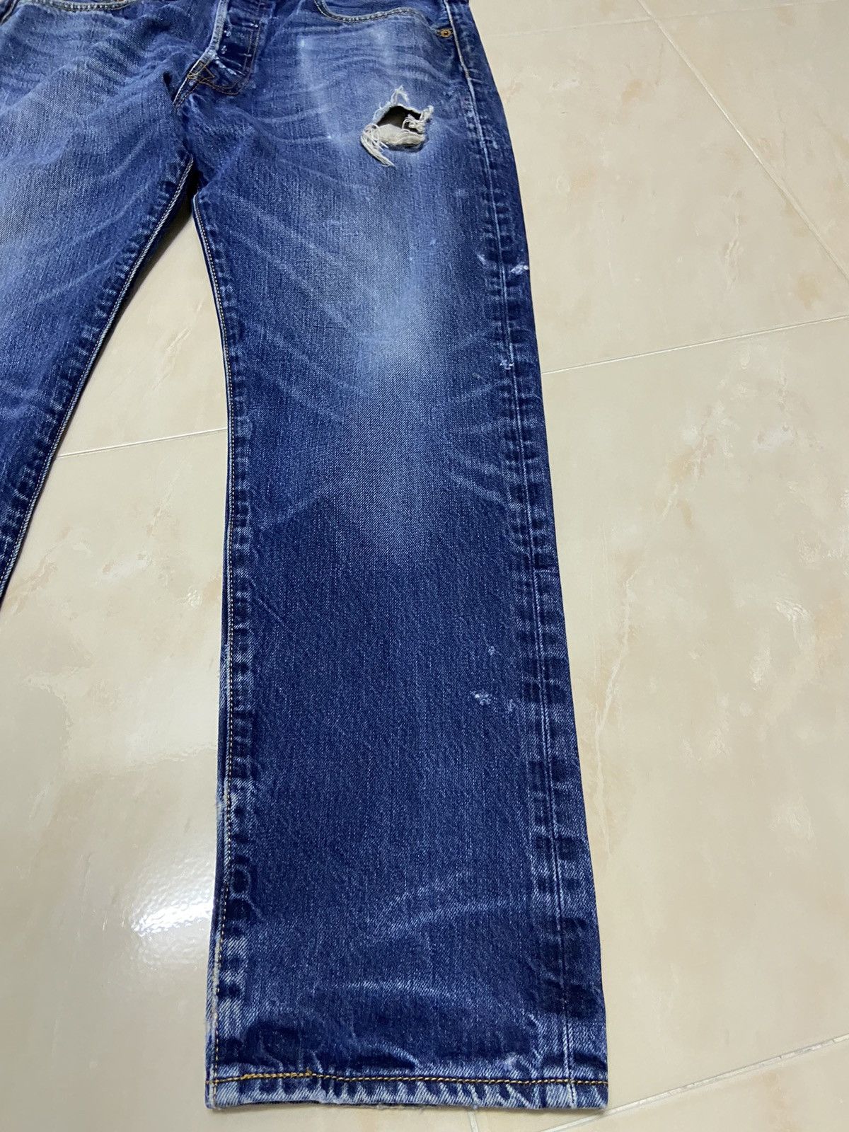 Levi's Vintage Clothing Vintage 501 Levis Jeans Denim fit W35 straight cut dark blue Size US 35 - 8 Thumbnail