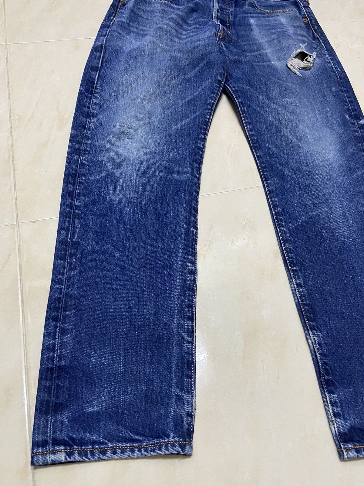 Levi's Vintage Clothing Vintage 501 Levis Jeans Denim fit W35 straight cut dark blue Size US 35 - 6 Thumbnail
