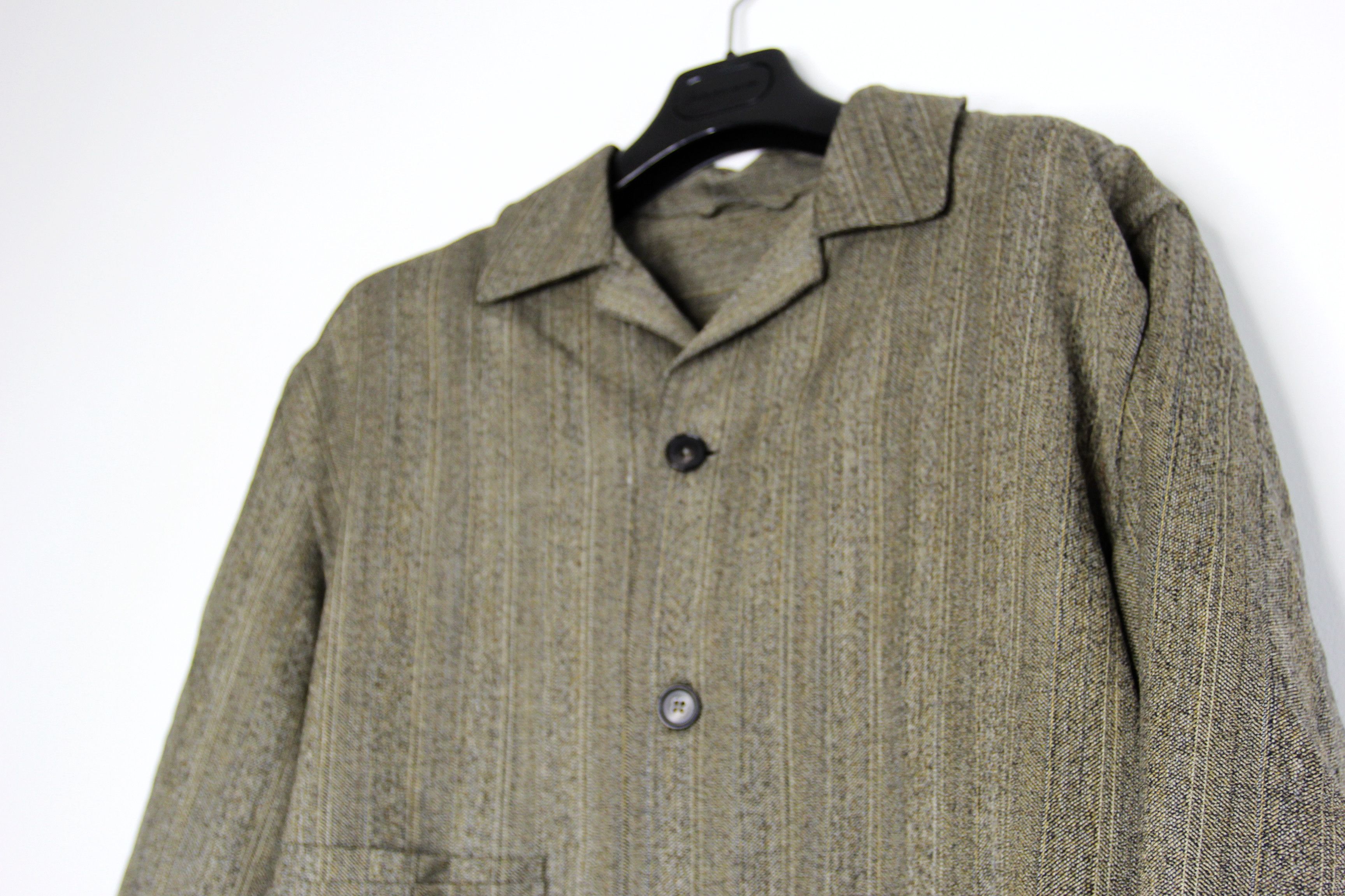 Other BNWT AW22 ECOLE DE PENSEE STRIPED WOOL GABARDINE JACKET 48 Size US M / EU 48-50 / 2 - 4 Thumbnail