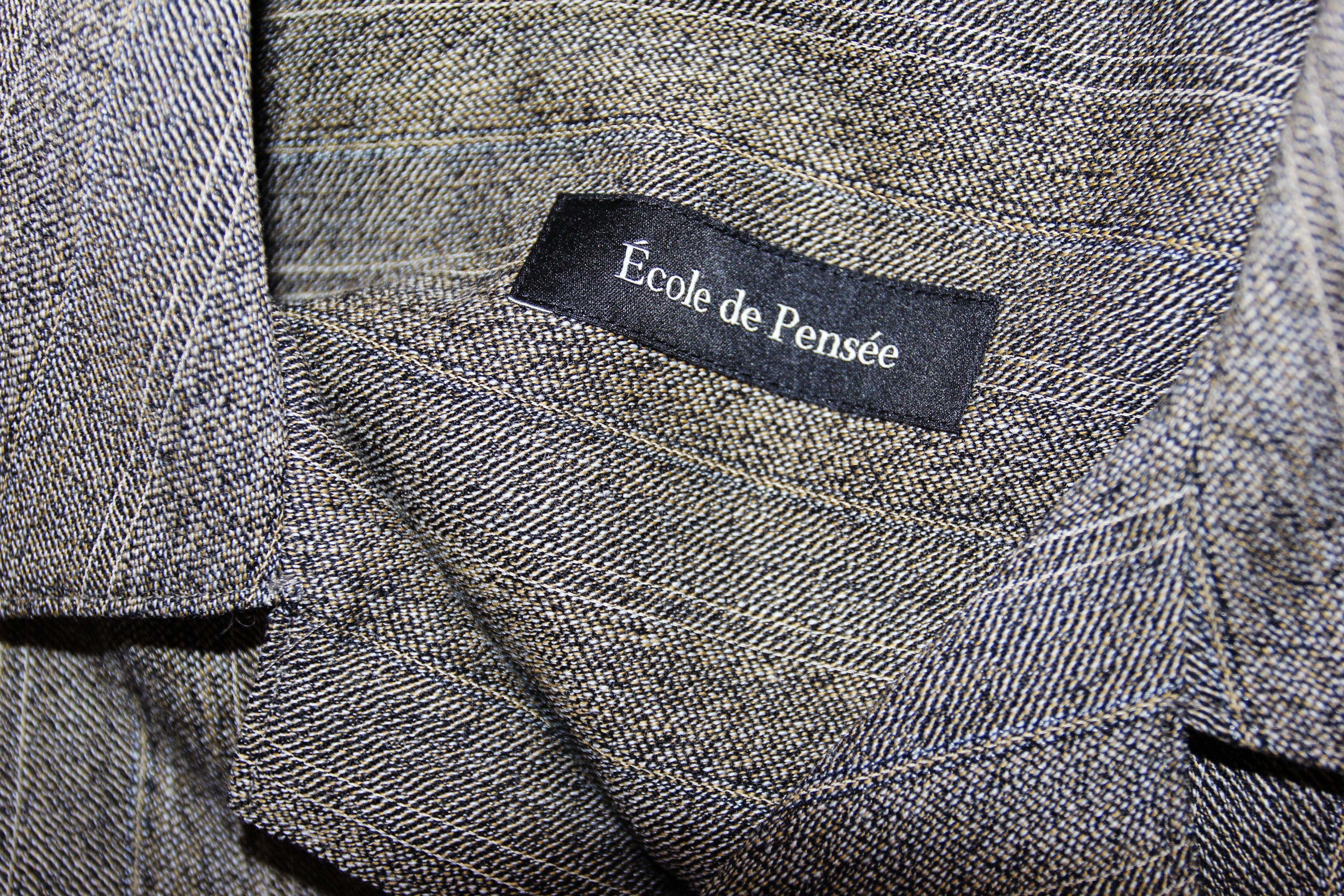 Other BNWT AW22 ECOLE DE PENSEE STRIPED WOOL GABARDINE JACKET 48 Size US M / EU 48-50 / 2 - 10 Thumbnail