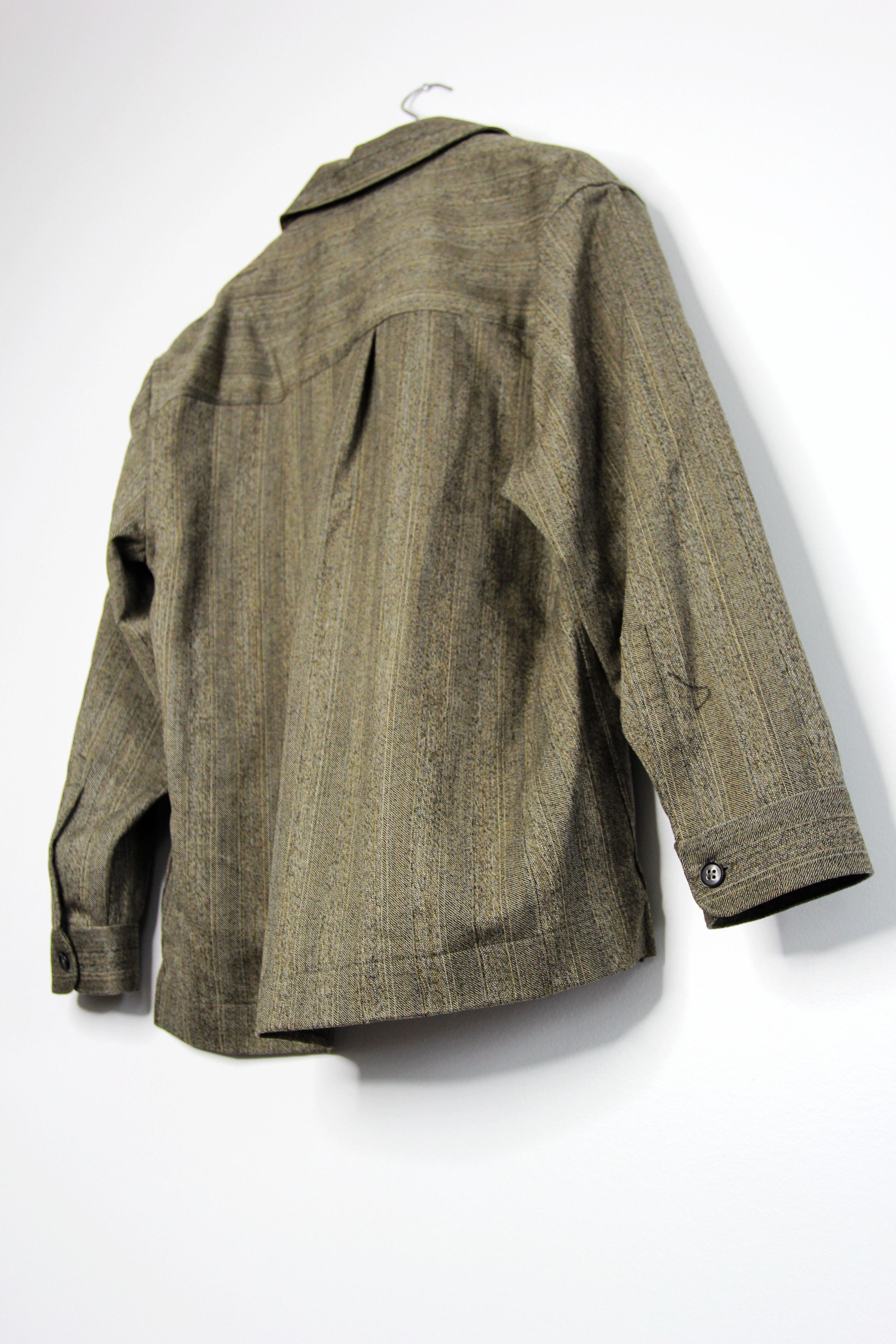 Other BNWT AW22 ECOLE DE PENSEE STRIPED WOOL GABARDINE JACKET 48 Size US M / EU 48-50 / 2 - 8 Thumbnail