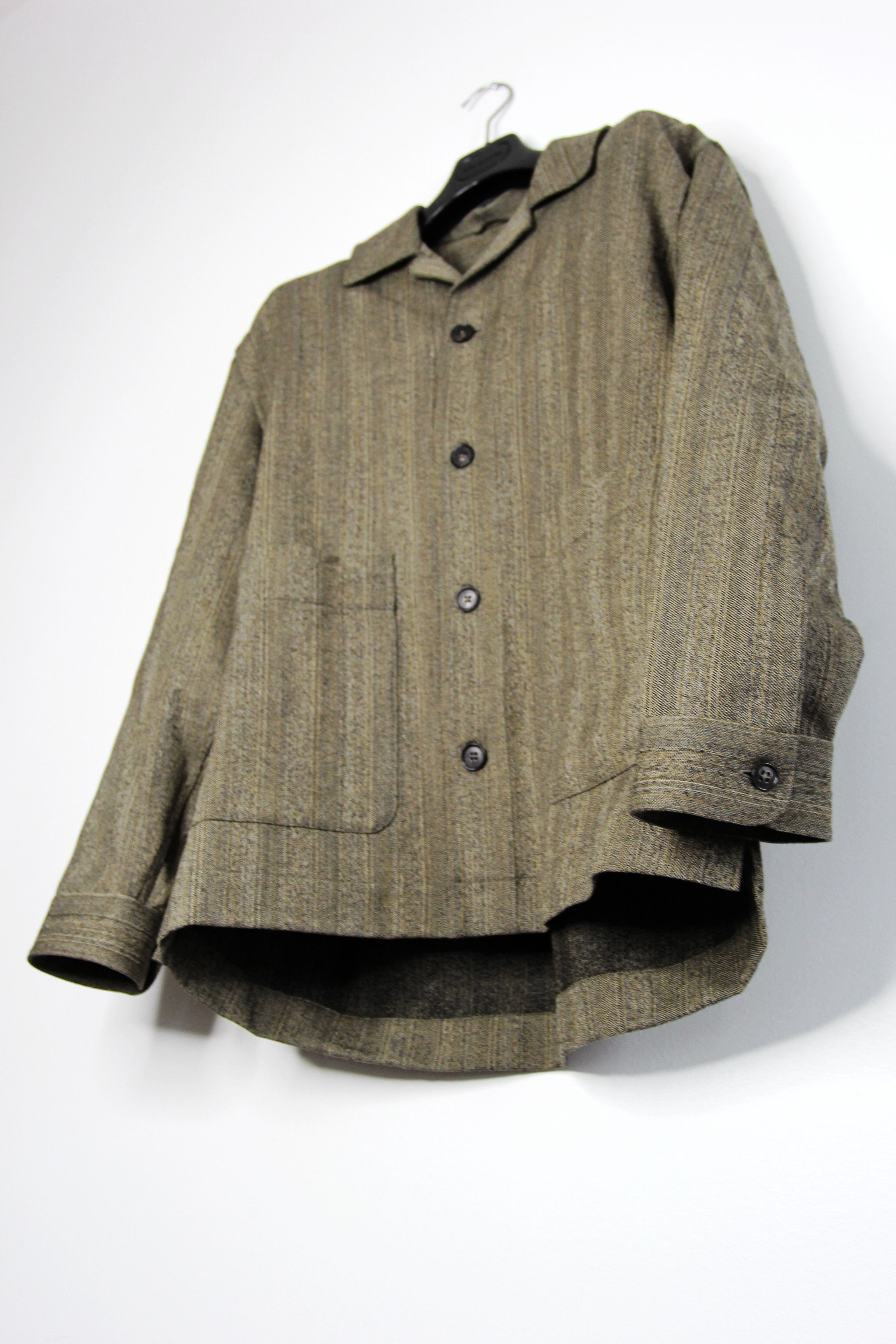 Other BNWT AW22 ECOLE DE PENSEE STRIPED WOOL GABARDINE JACKET 48 Size US M / EU 48-50 / 2 - 6 Thumbnail