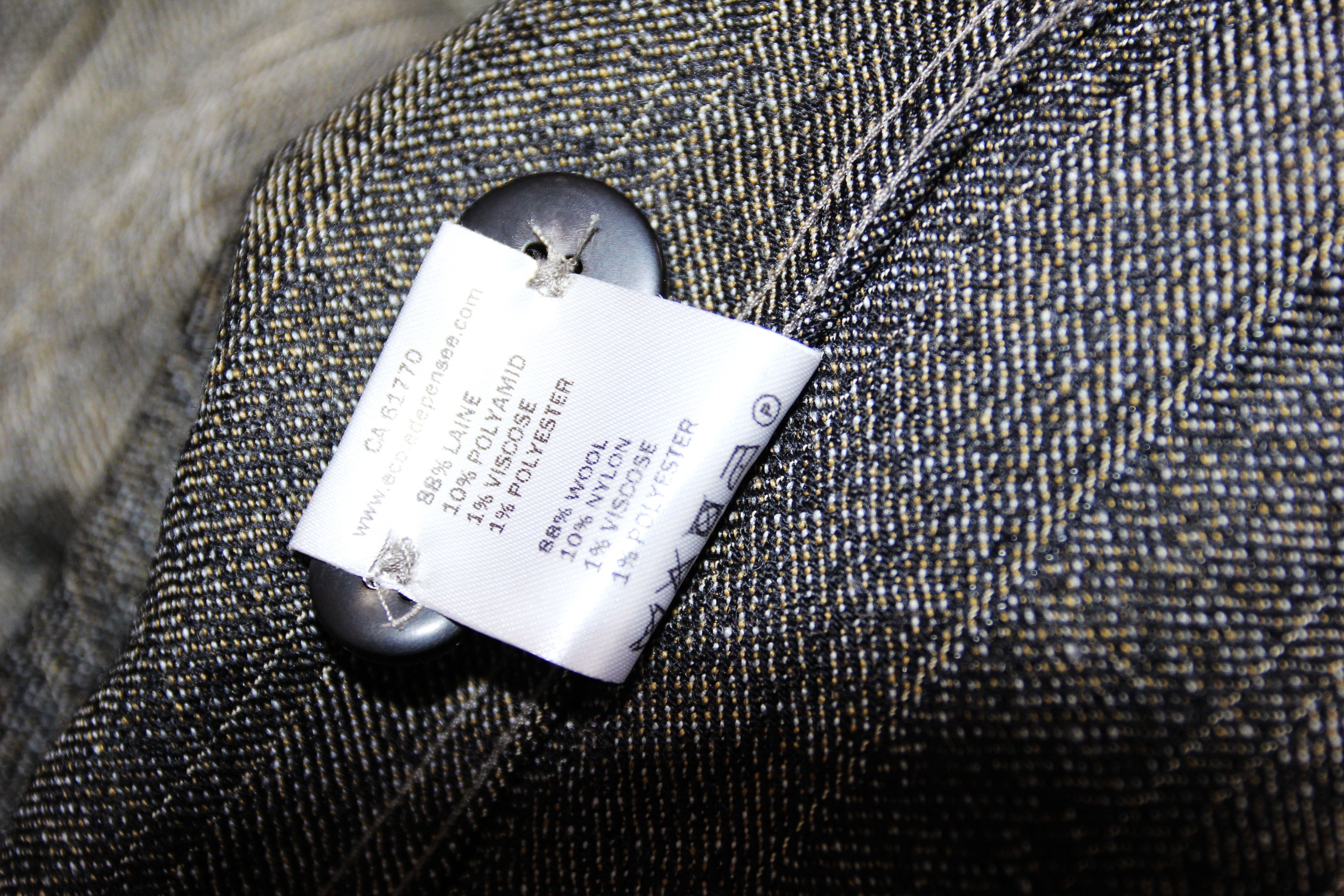 Other BNWT AW22 ECOLE DE PENSEE STRIPED WOOL GABARDINE JACKET 48 Size US M / EU 48-50 / 2 - 12 Thumbnail
