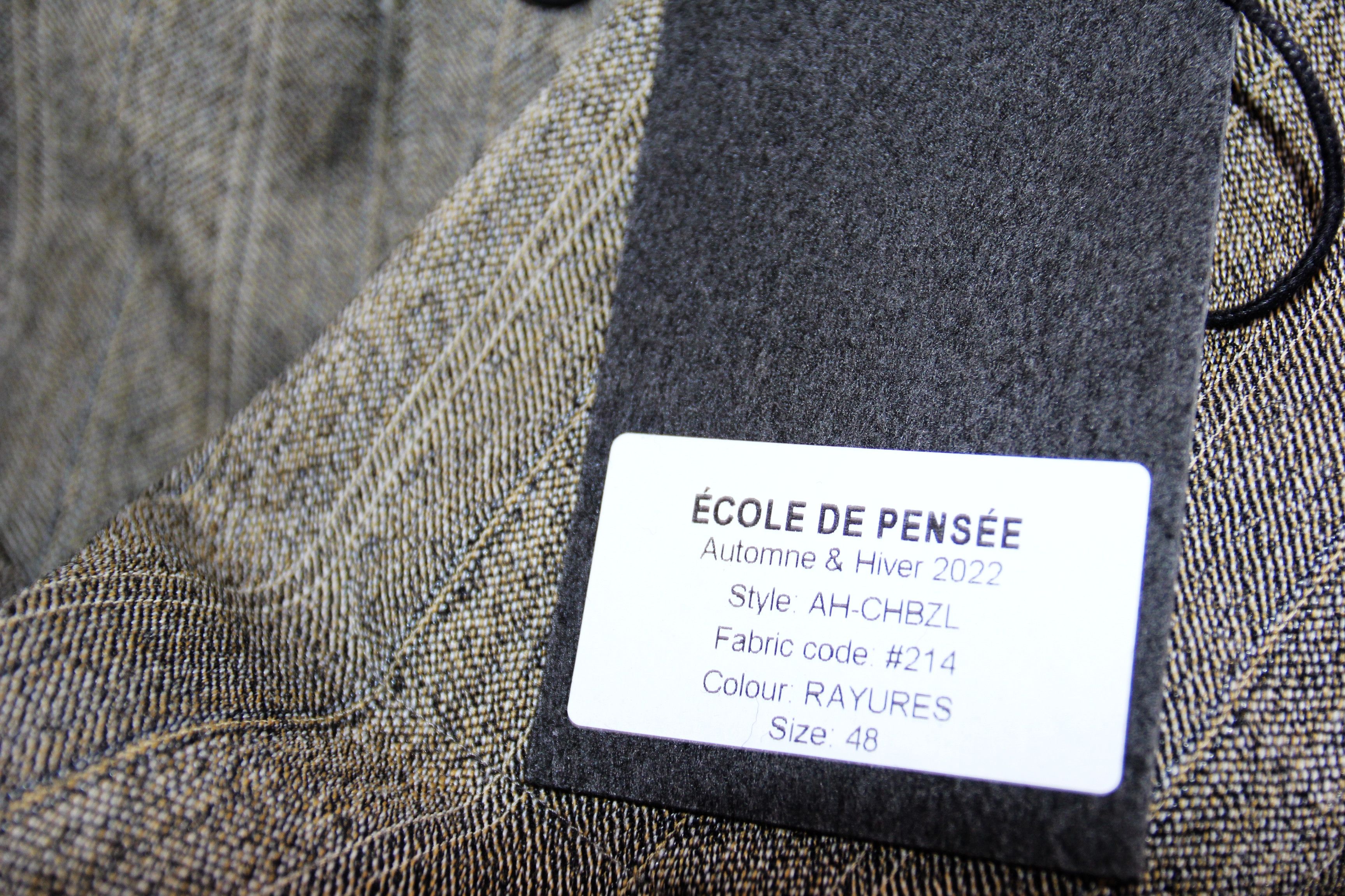 Other BNWT AW22 ECOLE DE PENSEE STRIPED WOOL GABARDINE JACKET 48 Size US M / EU 48-50 / 2 - 9 Thumbnail