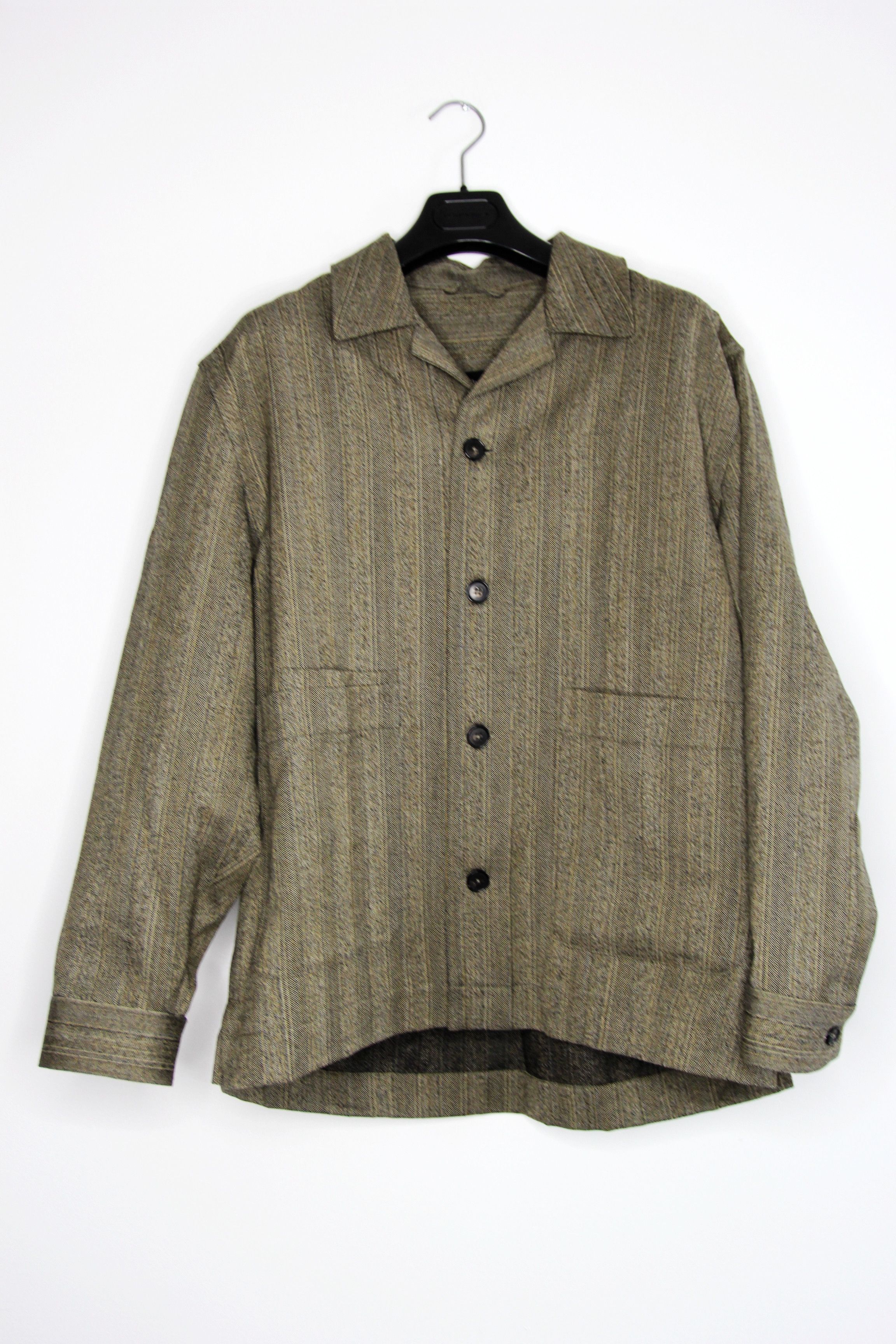 Other BNWT AW22 ECOLE DE PENSEE STRIPED WOOL GABARDINE JACKET 48 Size US M / EU 48-50 / 2 - 2 Thumbnail