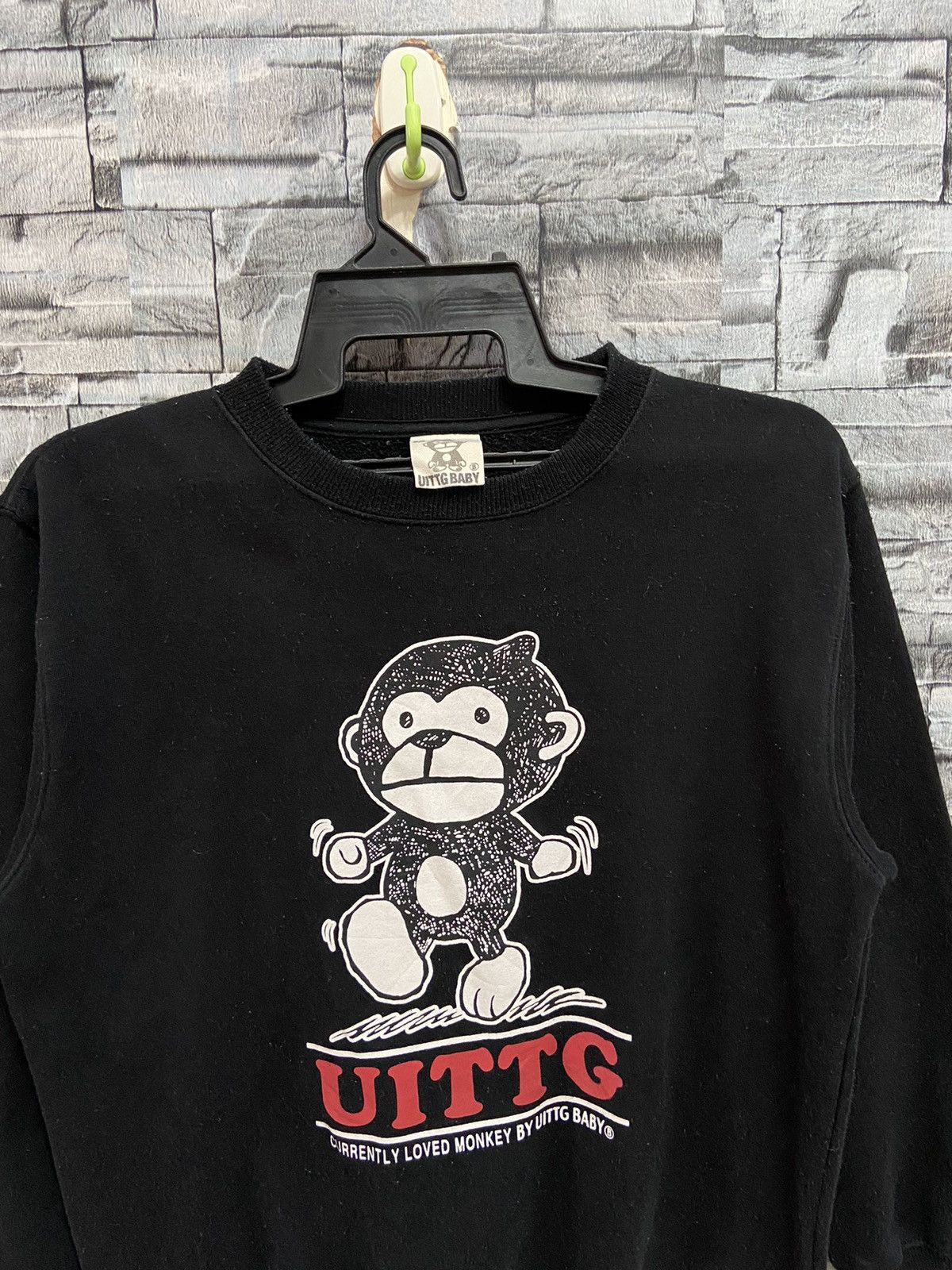 Japanese Brand UITTG Baby Monkey sweatshirt big logo anime japan Size US M / EU 48-50 / 2 - 3 Thumbnail