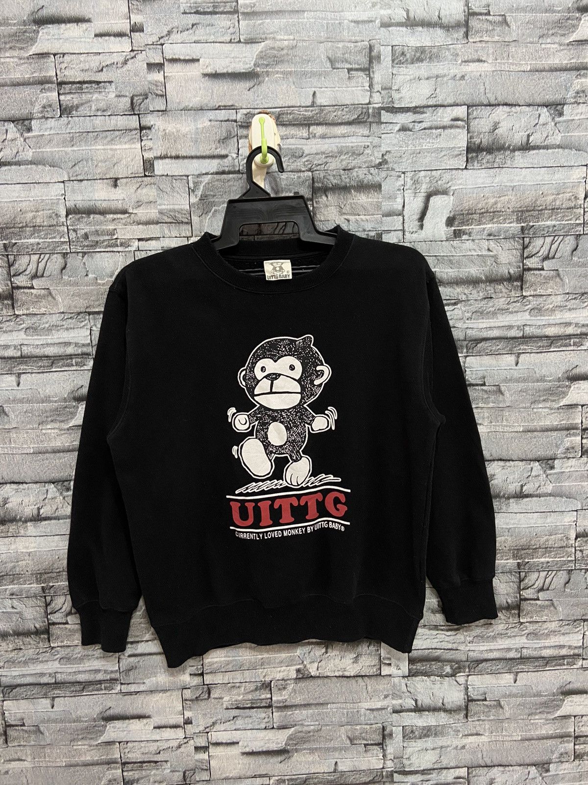 Japanese Brand UITTG Baby Monkey sweatshirt big logo anime japan Size US M / EU 48-50 / 2 - 2 Thumbnail