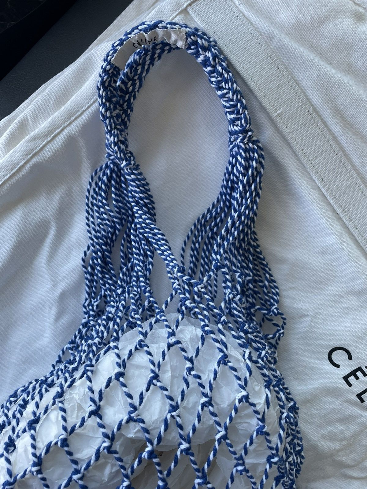 Celine Rare New Celine VIP Gift Limited Edition Fishnet Tote Bag Size ONE SIZE - 10 Thumbnail