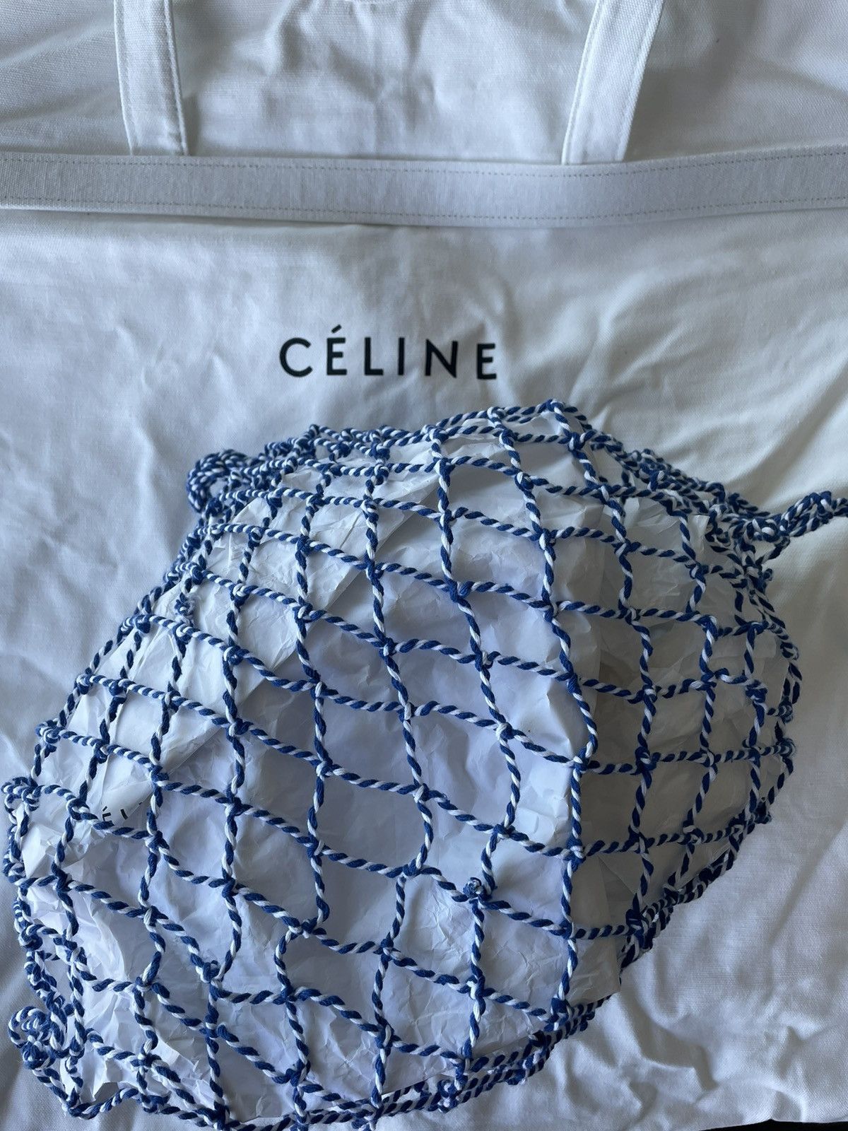 Celine Rare New Celine VIP Gift Limited Edition Fishnet Tote Bag Size ONE SIZE - 9 Thumbnail