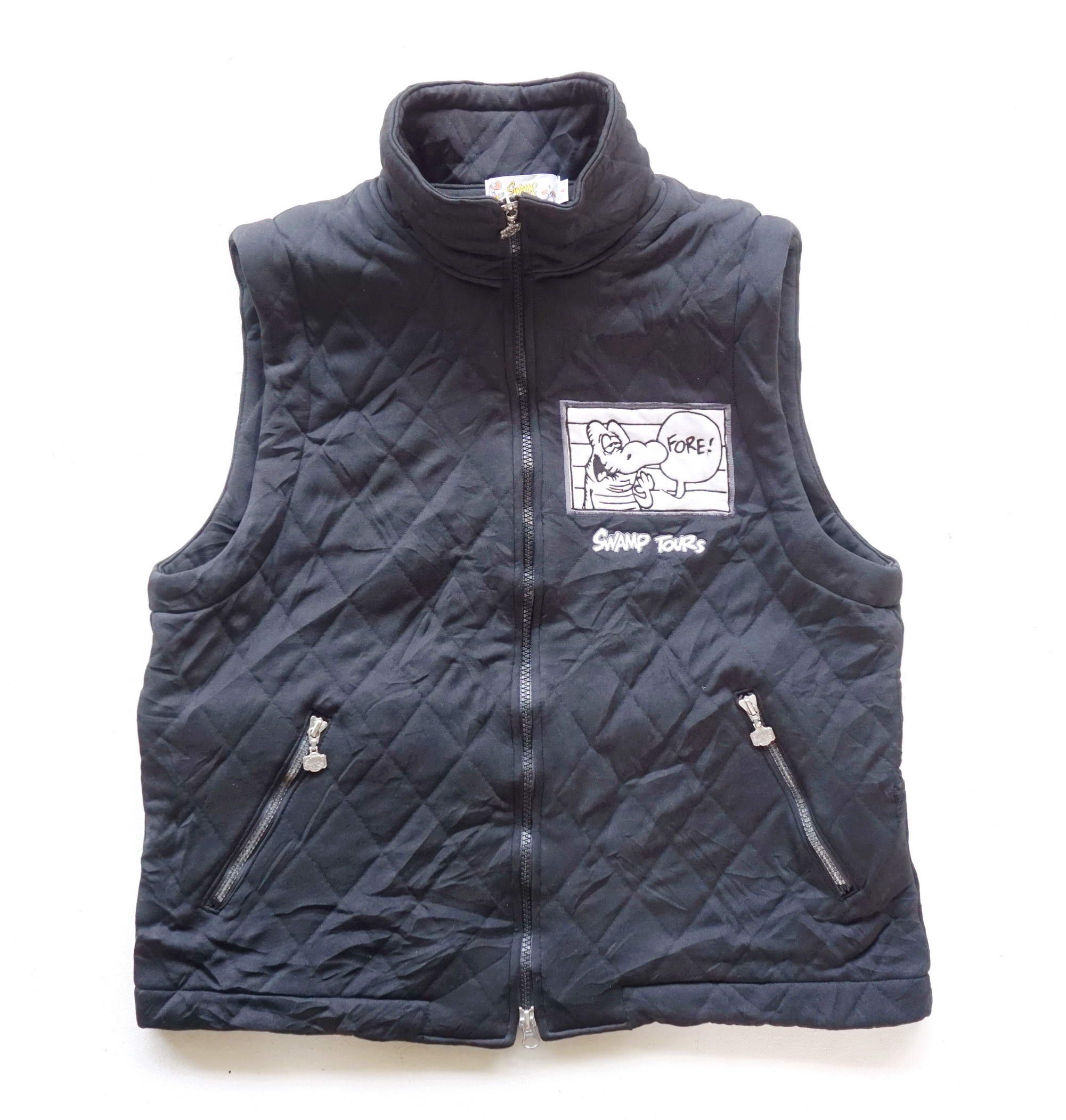Japanese Brand SWAMP TOURS Comic Strips Quilted Vest Size US M / EU 48-50 / 2 - 1 Thumbnail