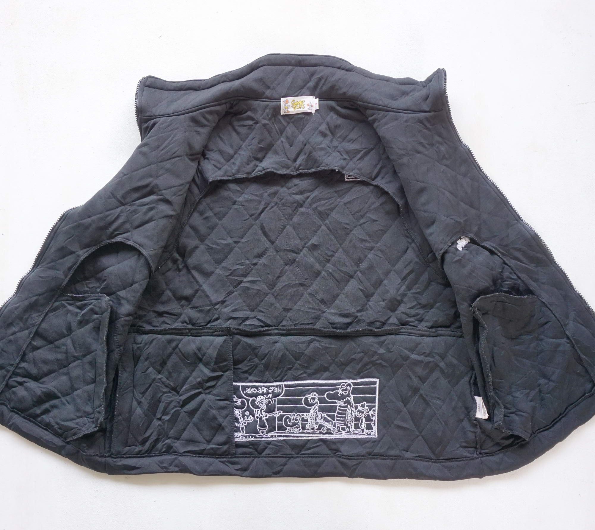 Japanese Brand SWAMP TOURS Comic Strips Quilted Vest Size US M / EU 48-50 / 2 - 9 Thumbnail