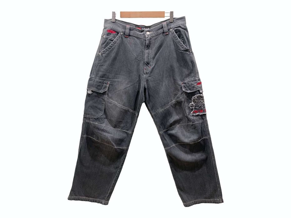 Distressed Denim PJ Surf Cargo Pants Hip Hop Skateboard Denim Grailed