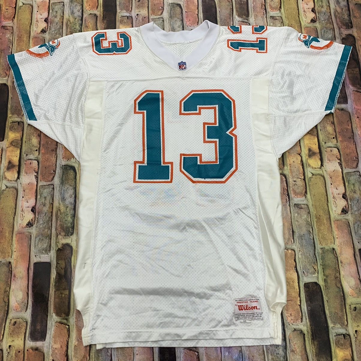 Miami Dolphin Jersey Large Vintage 90s Wilson Miami Dolphin -   Israel