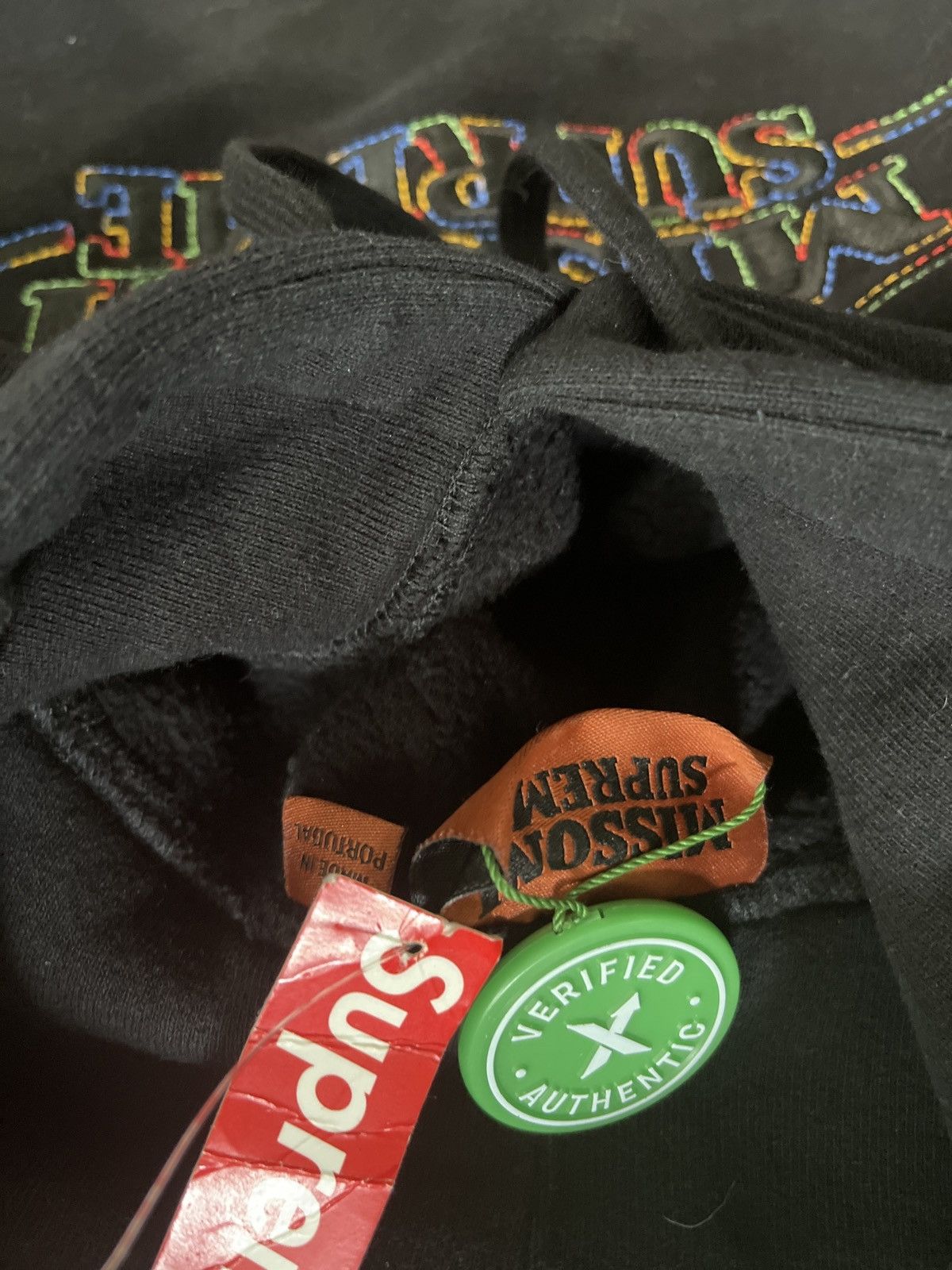 Missoni × Supreme Supreme Missoni Hooded Sweatshirt Black size small *RARE* Size US S / EU 44-46 / 1 - 5 Thumbnail