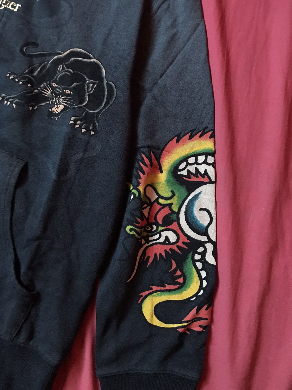 Christian Audigier Ed Hardy by Christian Audigier Hoodie Size US XL / EU 56 / 4 - 4 Thumbnail