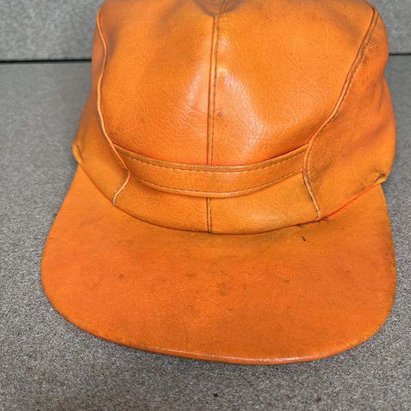 Vintage Vintage 60s Leather Hunting Outdoor Fishing Fitted Hat 7 1/4