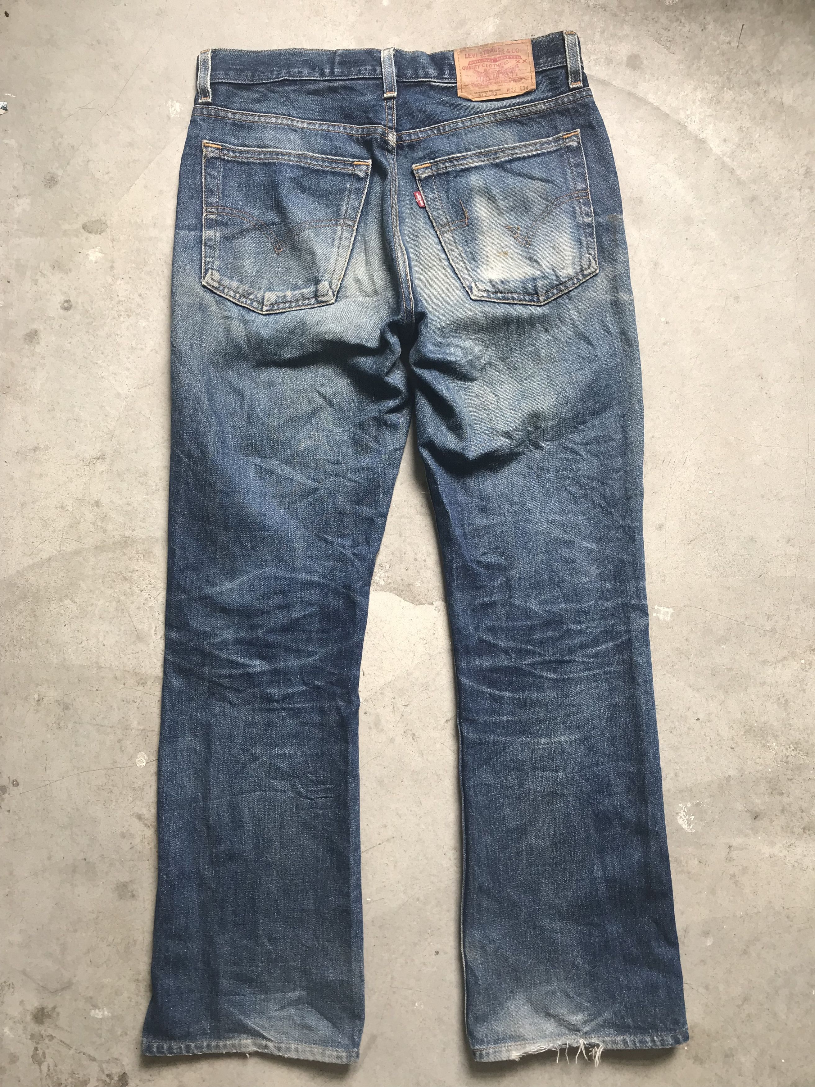 Levi's VLEV33 - Vintage 90s Levis 517 USA Distressed Flare Denim Size US 31 - 11 Thumbnail