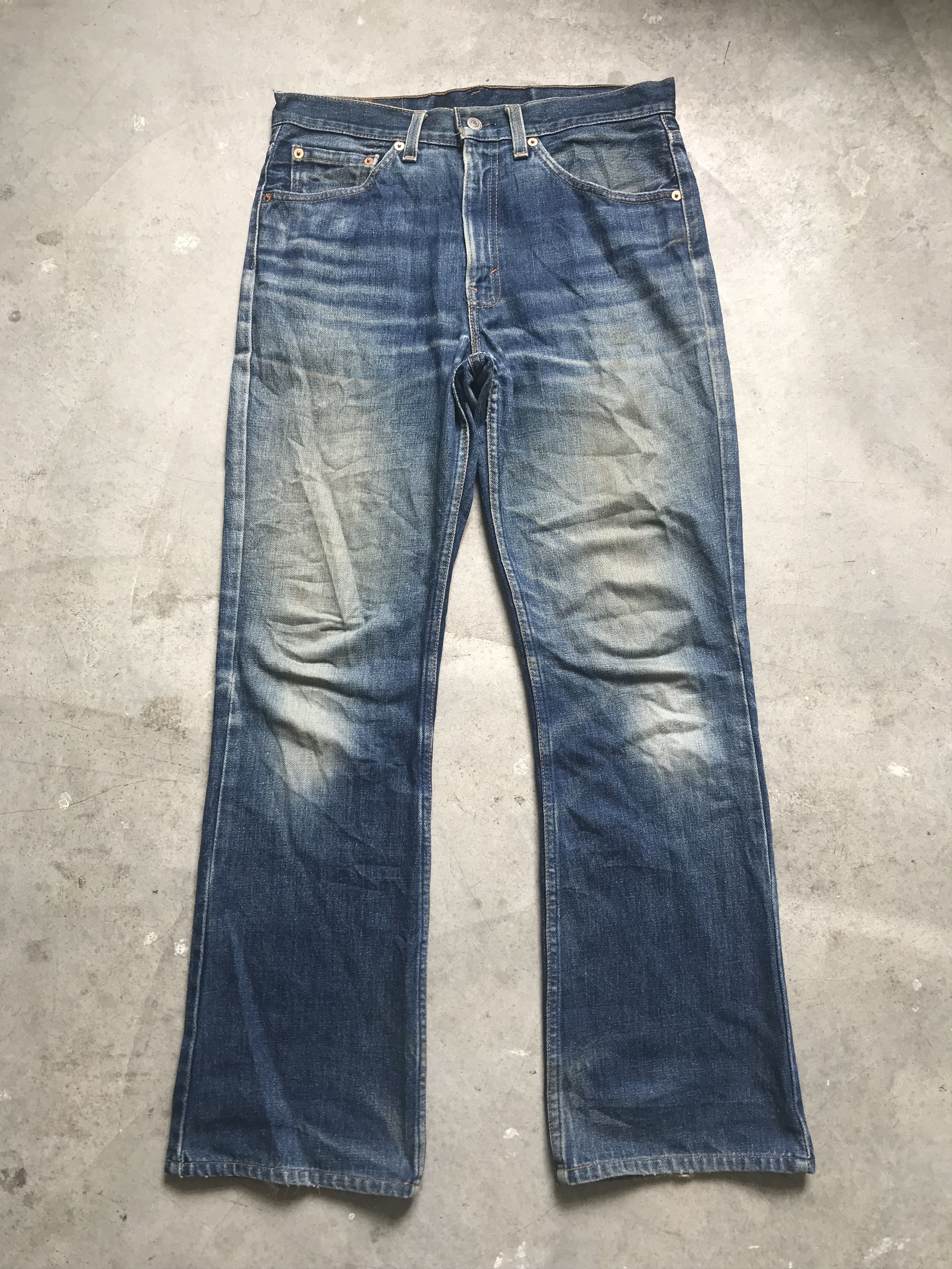 VLEV33 - Vintage 90s Levis 517 USA Distressed Flare Denim