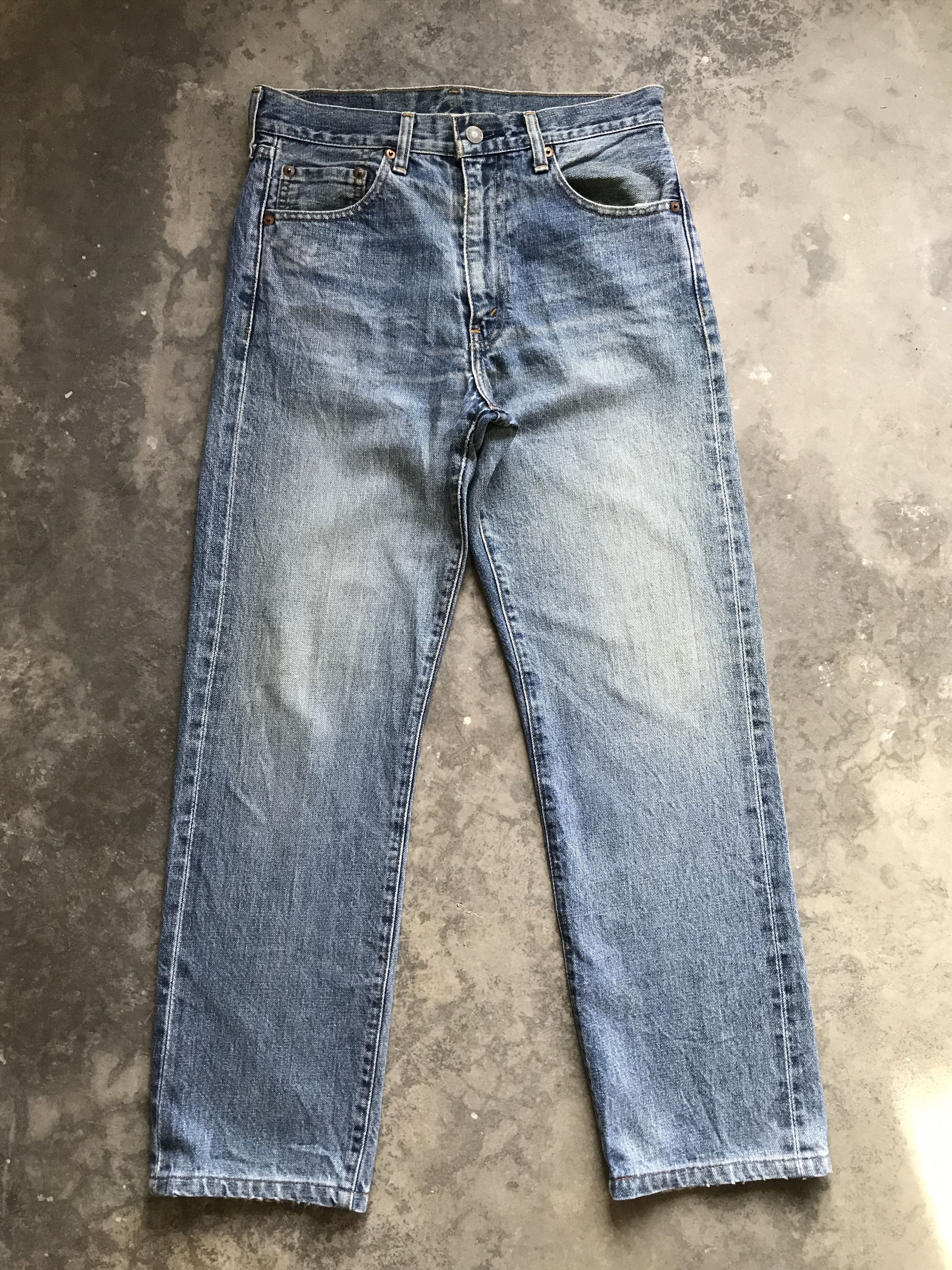 Levi's VLEV31 - LEVIS BIG E Japan Dirty Style Denim Size US 29 - 1 Thumbnail