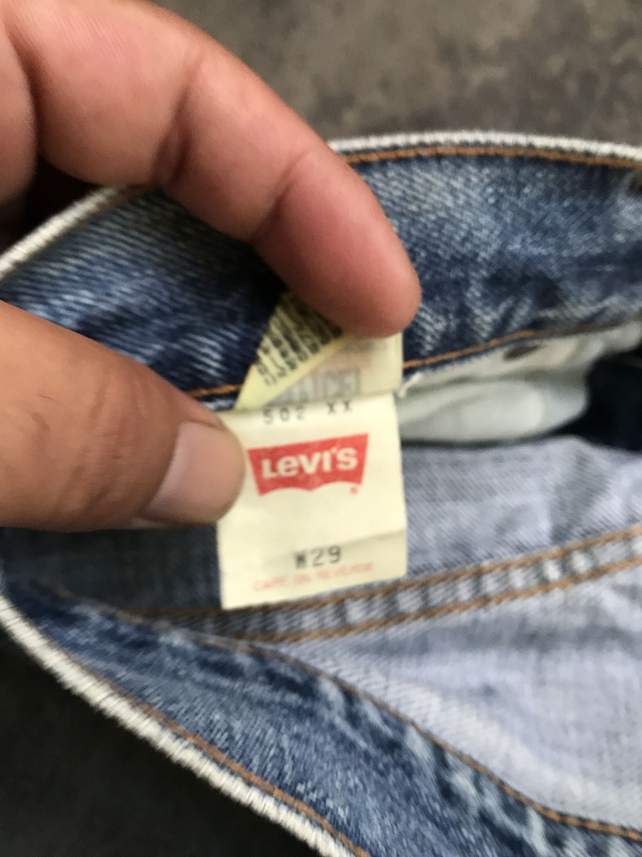 Levi's VLEV31 - LEVIS BIG E Japan Dirty Style Denim Size US 29 - 14 Thumbnail