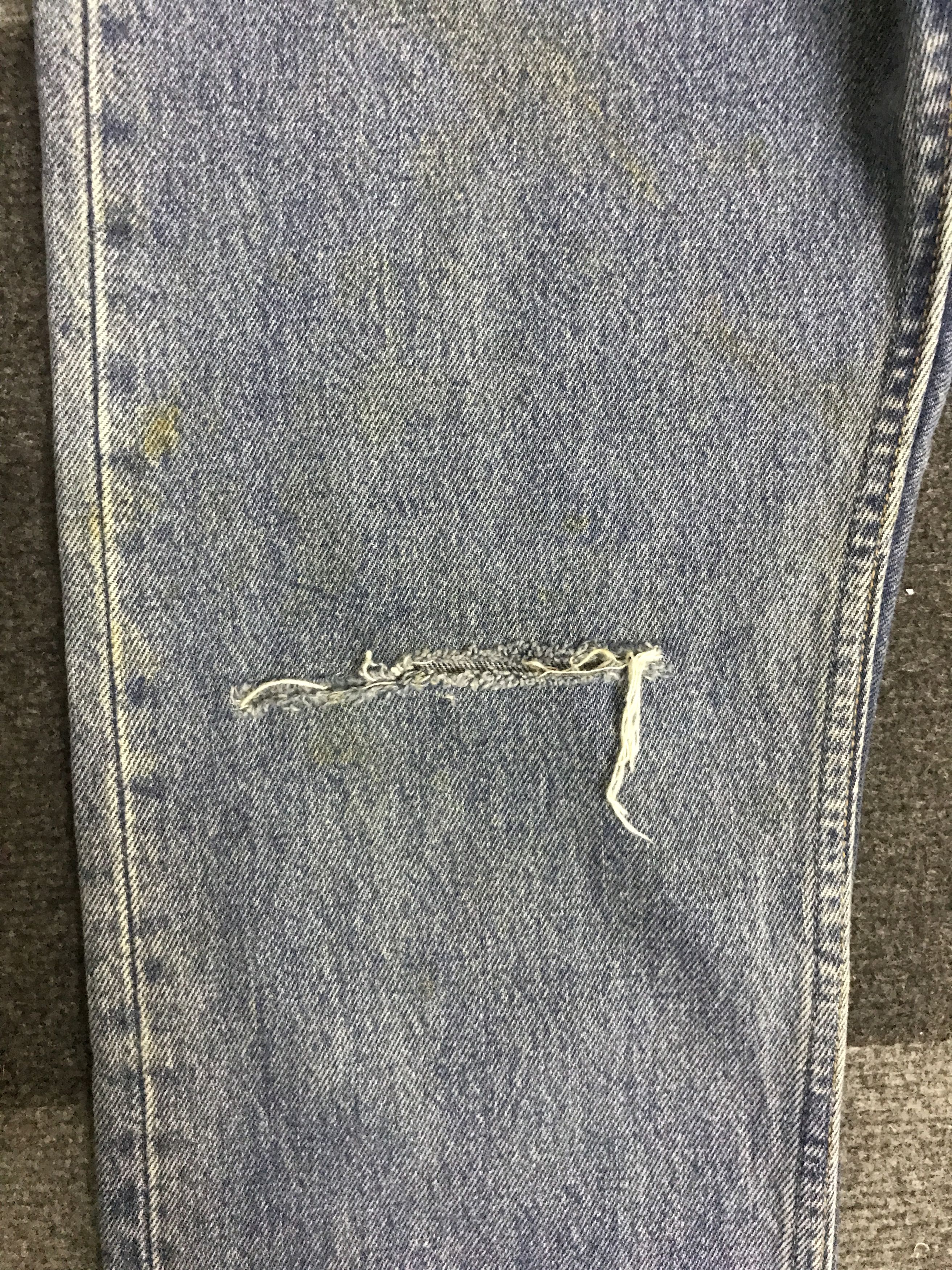 Levi's × Vintage VLEV140-Vintage Levis 501 Women Distressed Jeans Size 29" - 5 Thumbnail