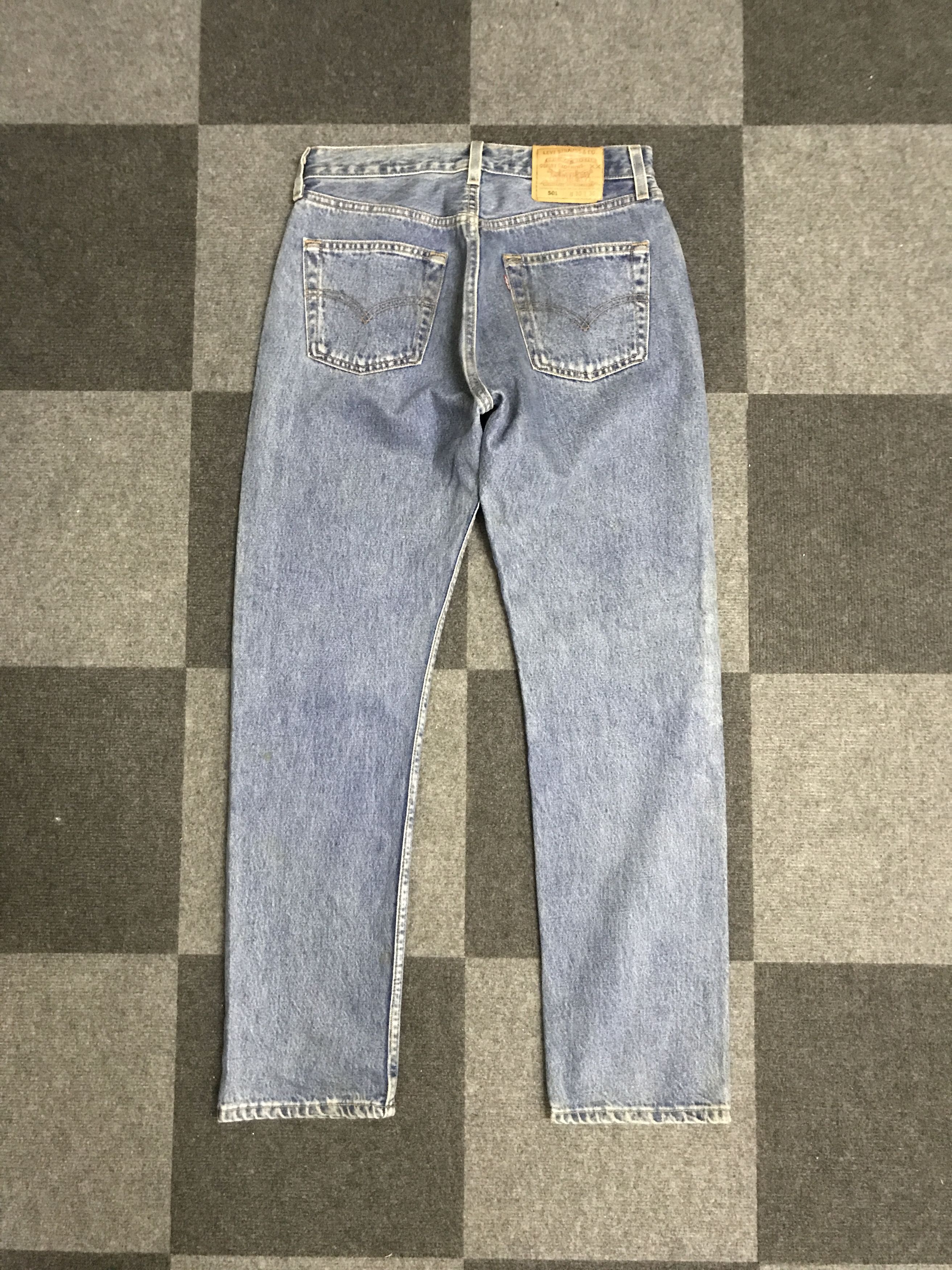 Levi's × Vintage VLEV140-Vintage Levis 501 Women Distressed Jeans Size 29" - 7 Thumbnail