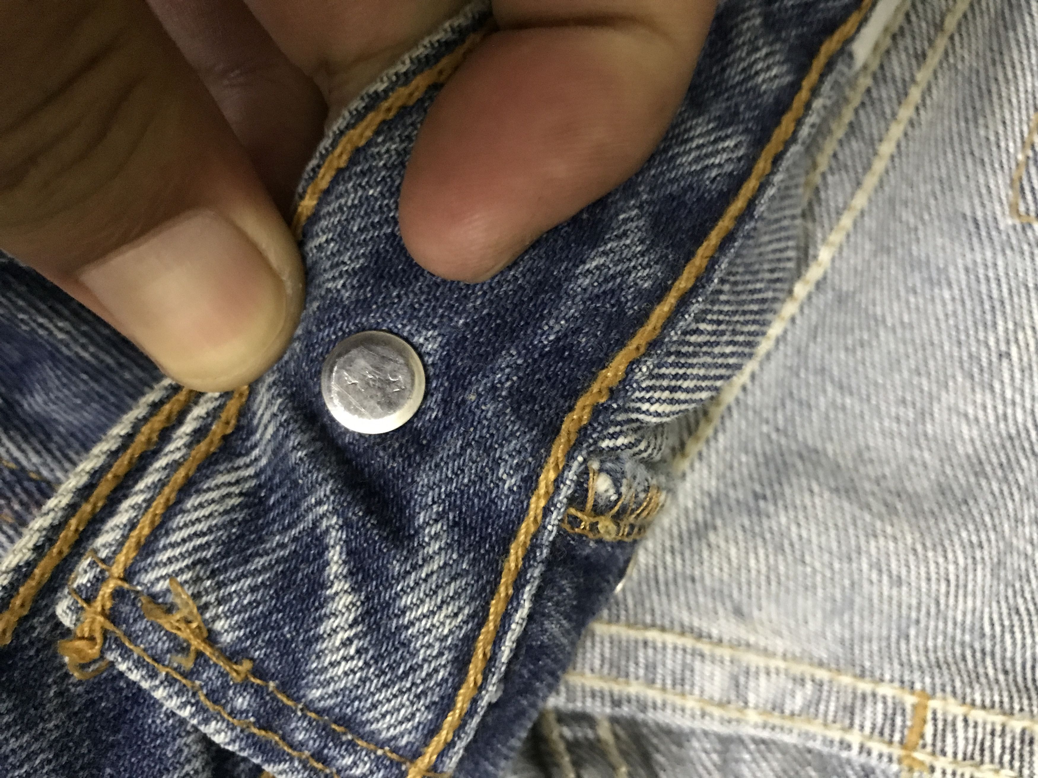 Levi's × Vintage VLEV140-Vintage Levis 501 Women Distressed Jeans Size 29" - 6 Thumbnail