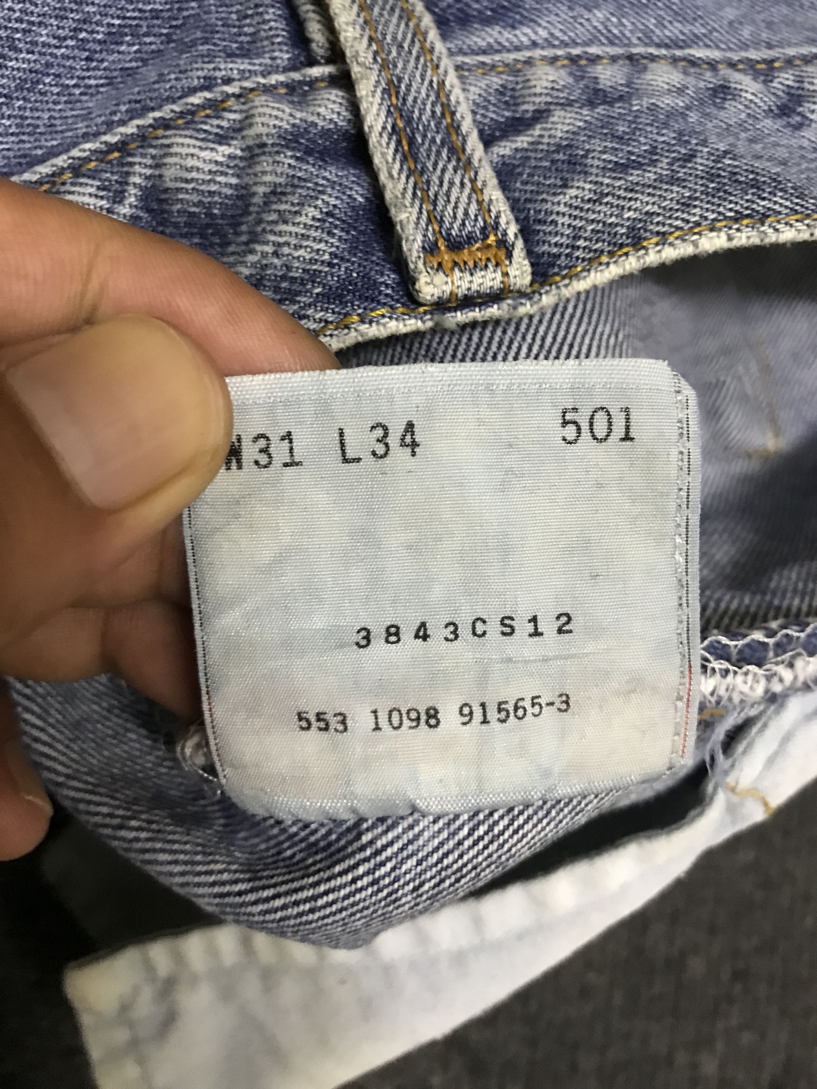 Levi's VLEV134-Vintage Levis 501 Medium wash Jeans Size US 30 / EU 46 - 19 Thumbnail